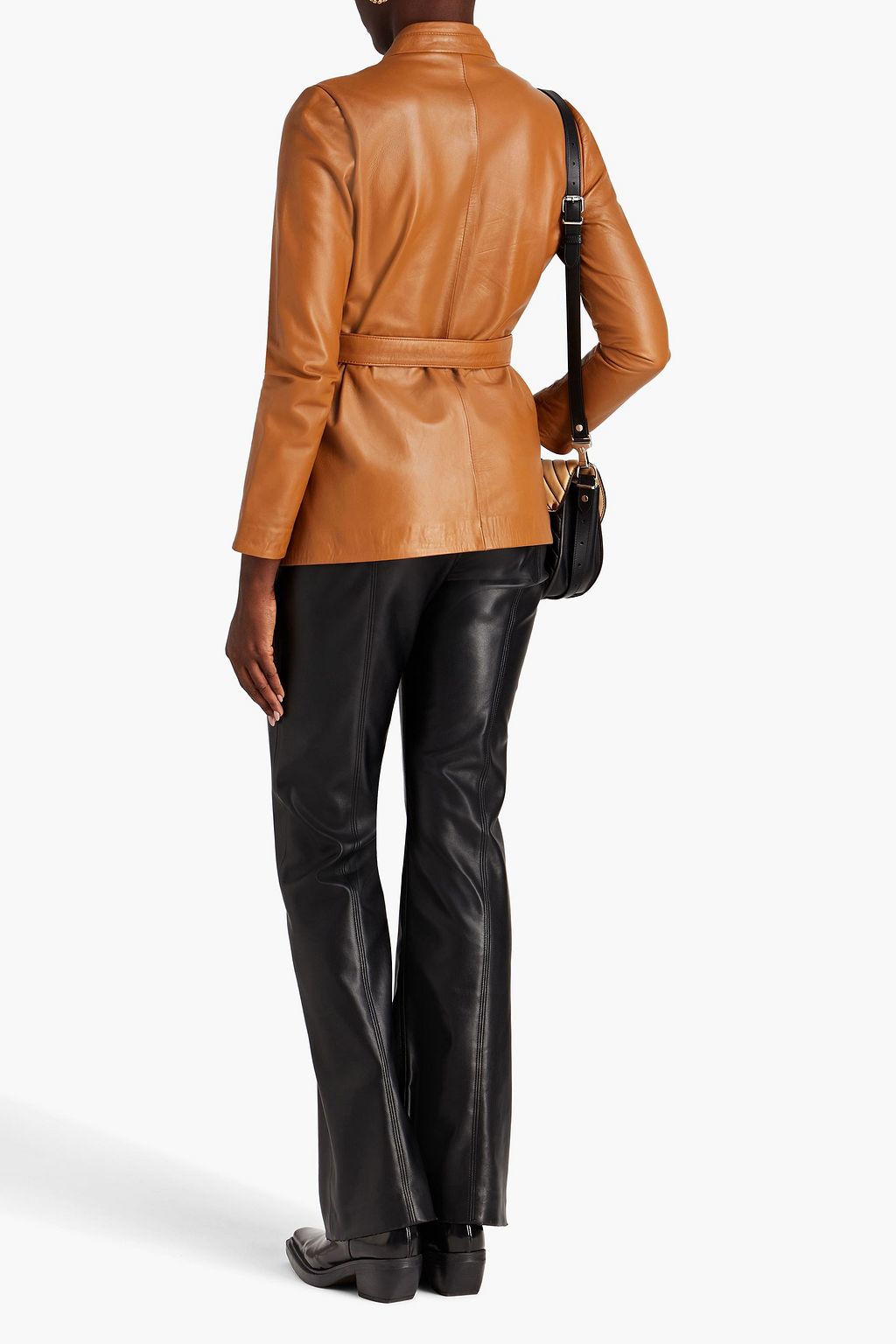 MUUBAA Belted leather jacket