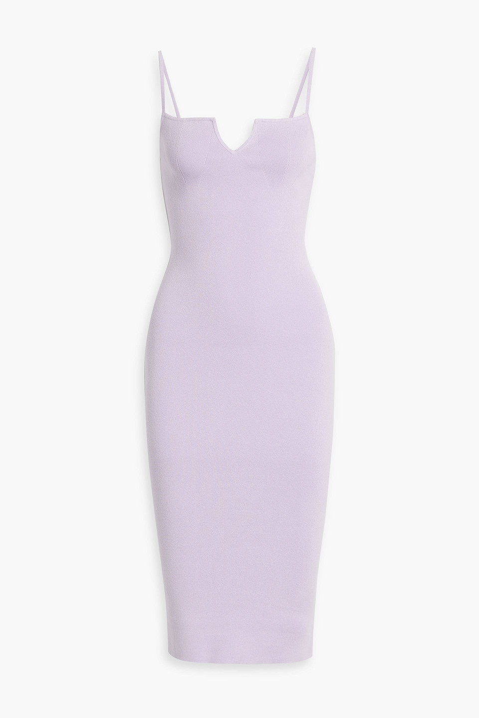 open lace back dress Seamless Knit Reversible Dress in Lilac main image 1