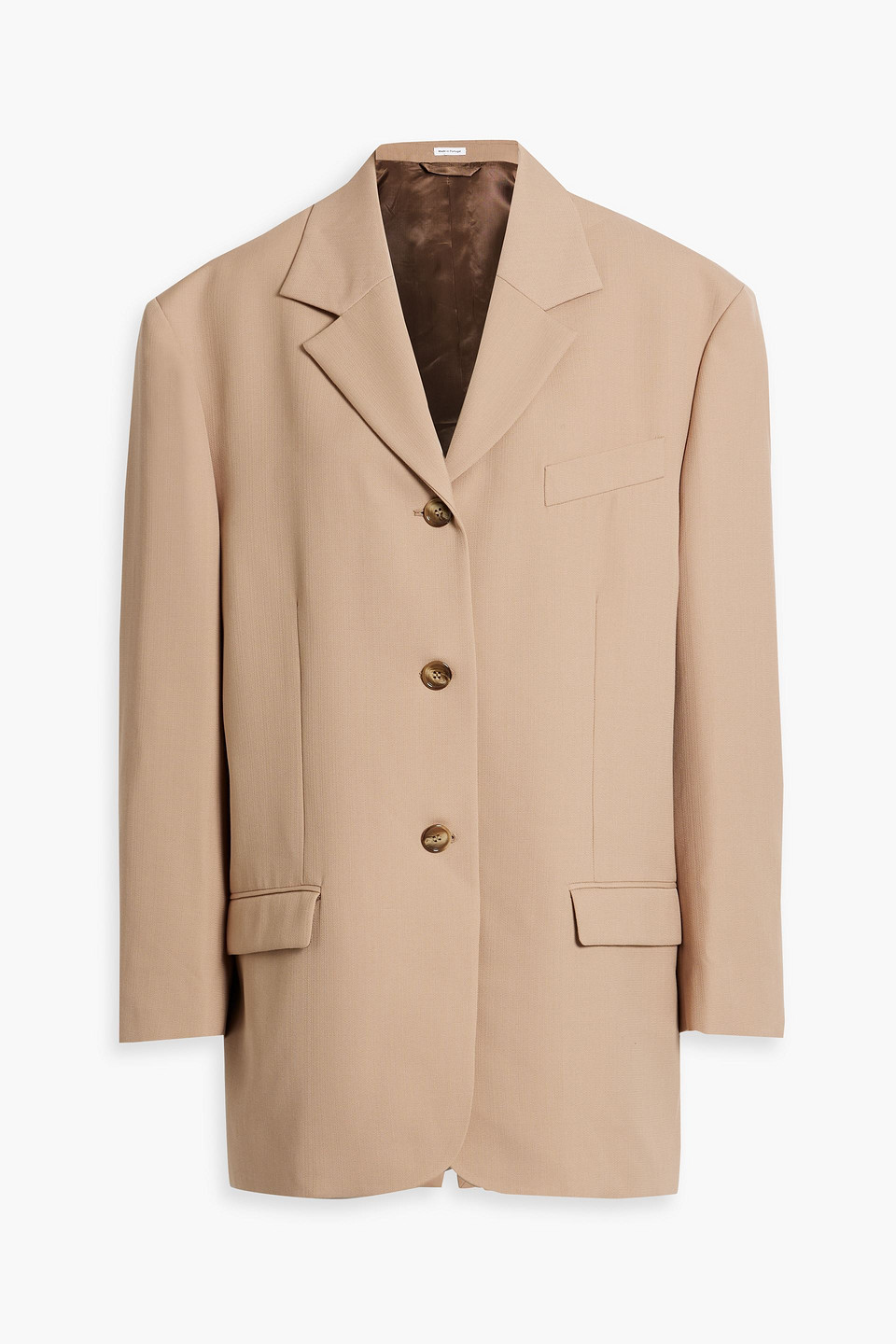 acne studios - oversized canvas blazer - neutral - de 36