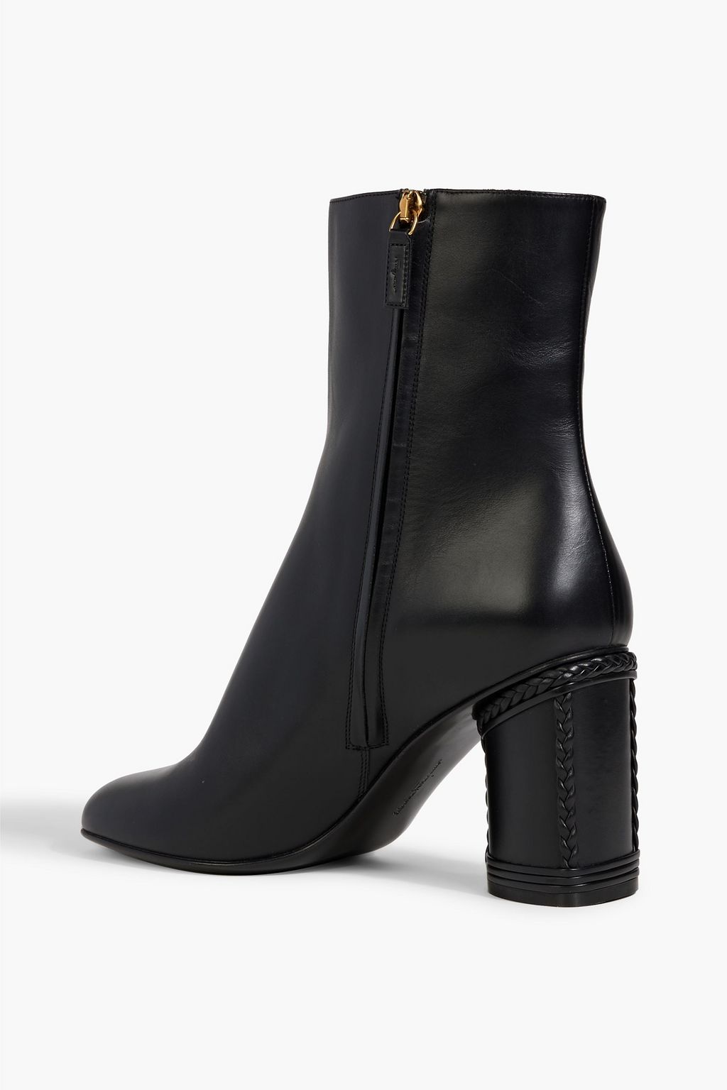 FERRAGAMO Joy 85 leather ankle boots