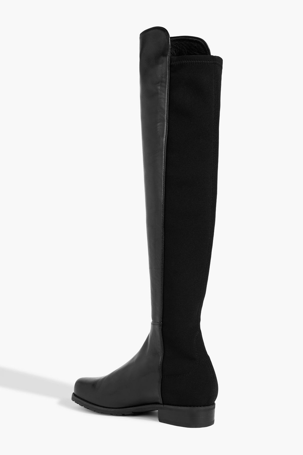 STUART WEITZMAN Microstretch and suede over-the-knee boots