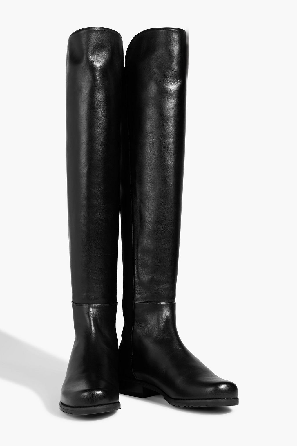 STUART WEITZMAN Microstretch and suede over-the-knee boots