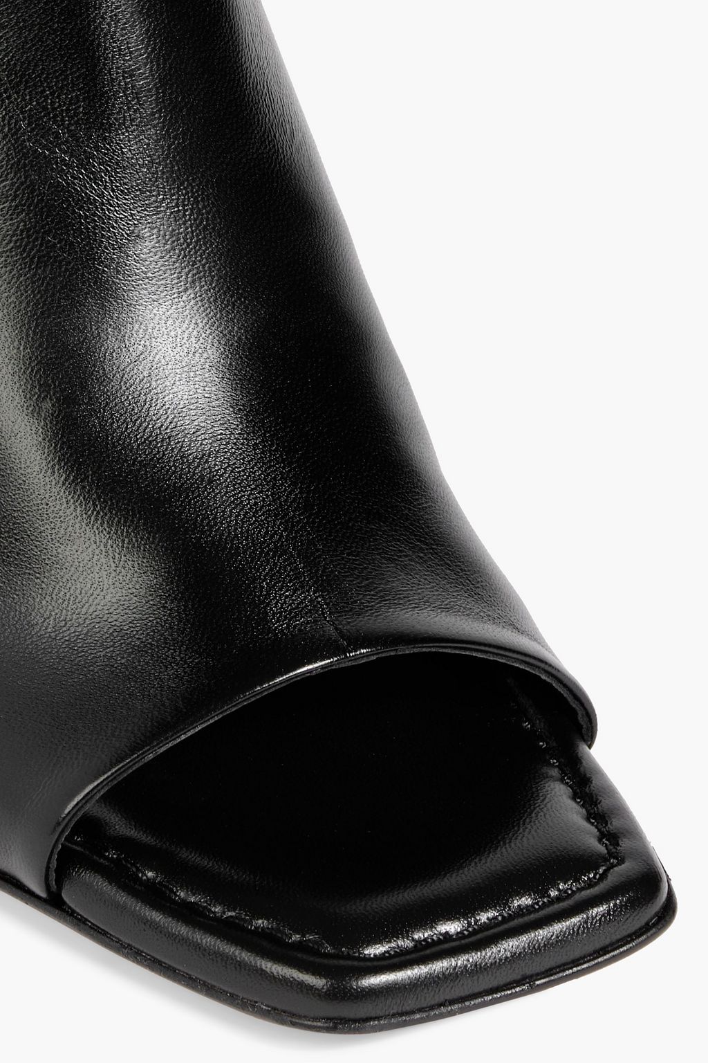 FRAME Le Naomi leather wedge mules