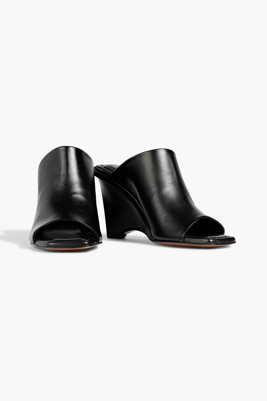 FRAME Le Naomi leather wedge mules