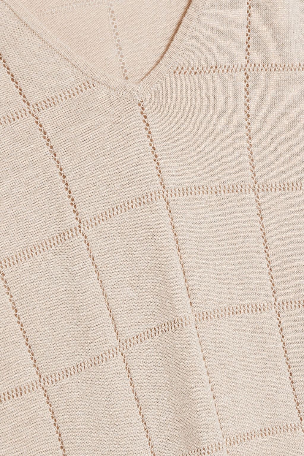 NAADAM Pointelle-knit cotton and silk-blend maxi dress
