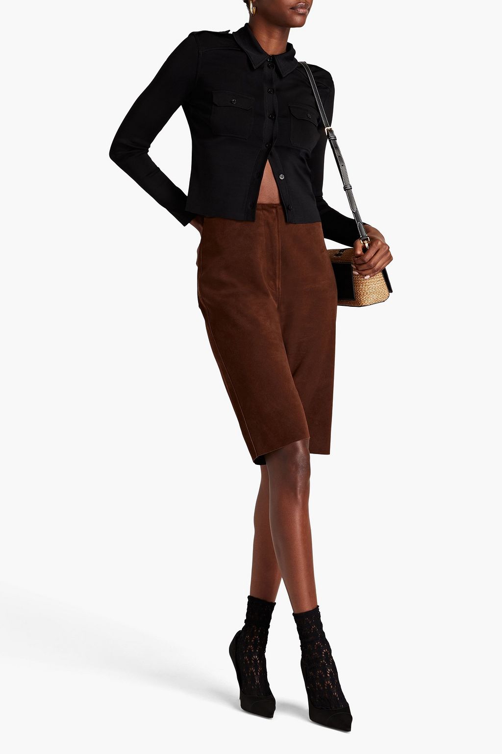 SAINT LAURENT Hemd aus Stretch-Strick