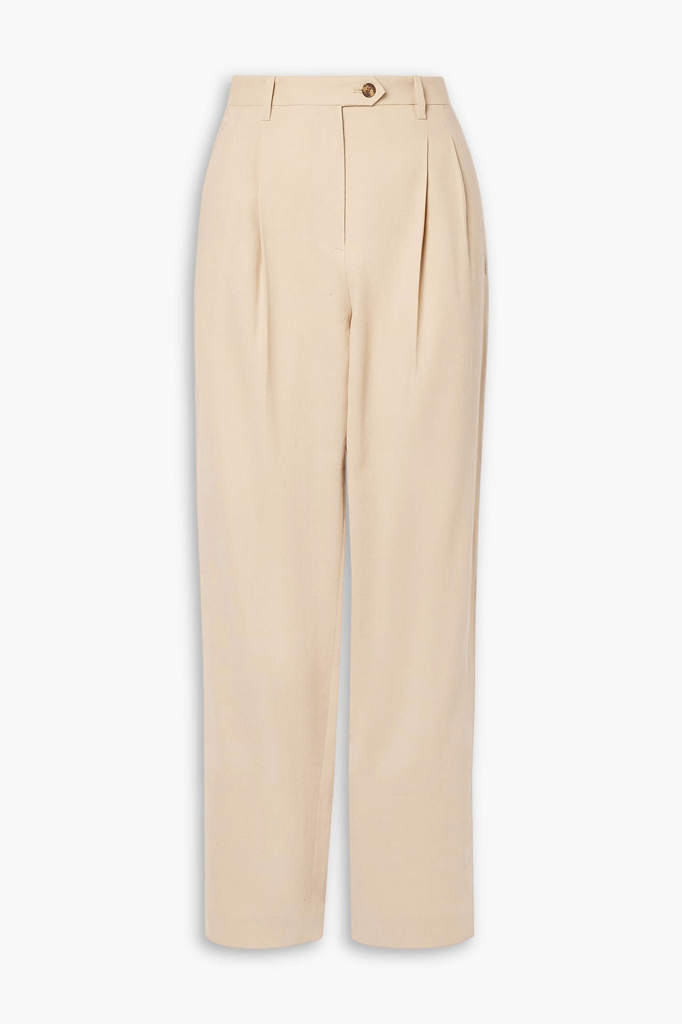 Lafayette 148 Bridger Pleated Pant In Brown