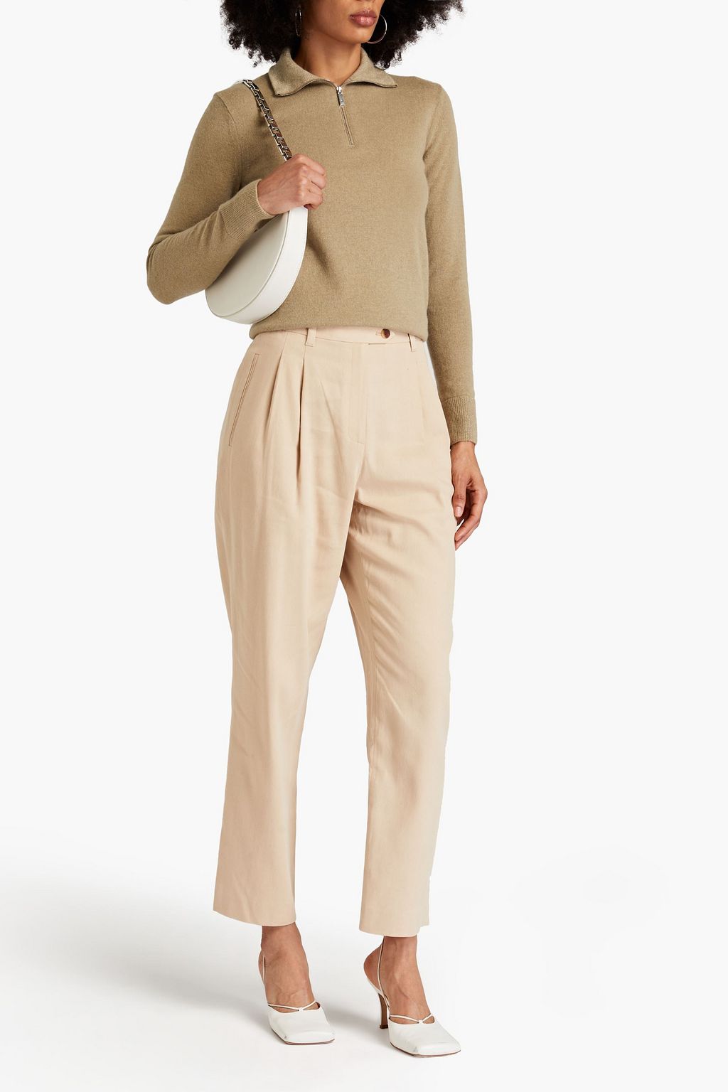 LAFAYETTE 148 Bridger pleated twill tapered pants