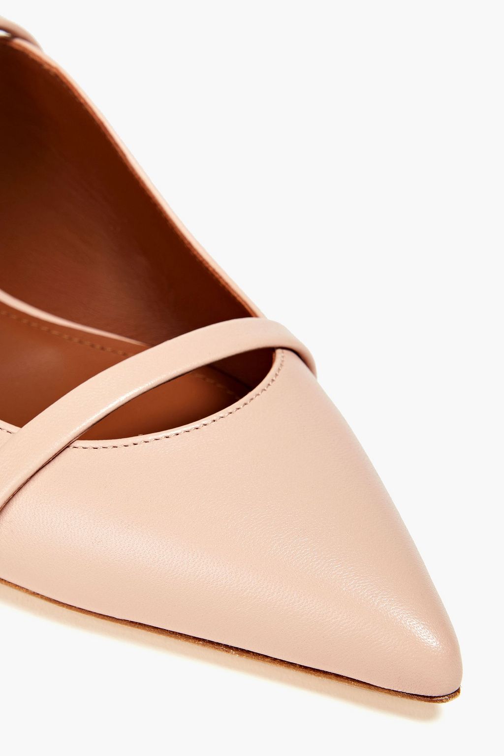 MALONE SOULIERS Maureen flache Schuhe mit spitzer Kappe aus Leder