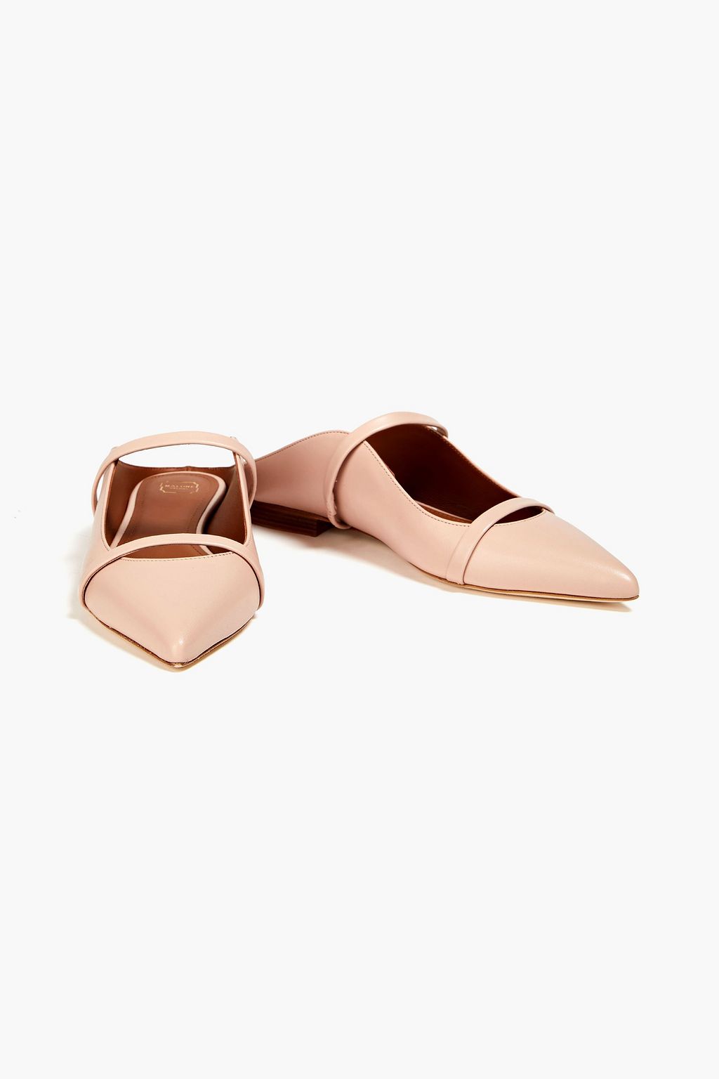 MALONE SOULIERS Maureen flache Schuhe mit spitzer Kappe aus Leder