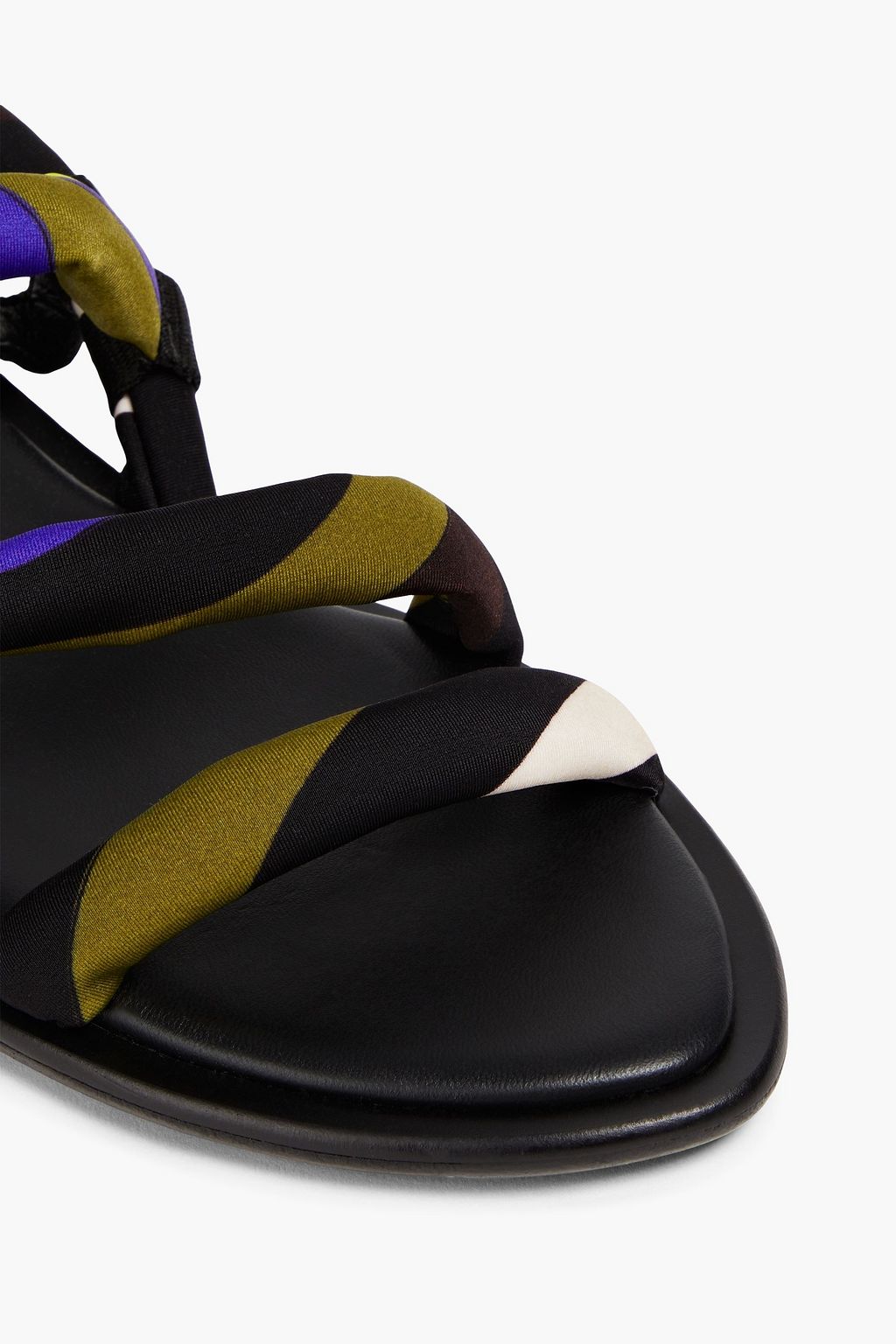 PUCCI Printed satin slingback sandals