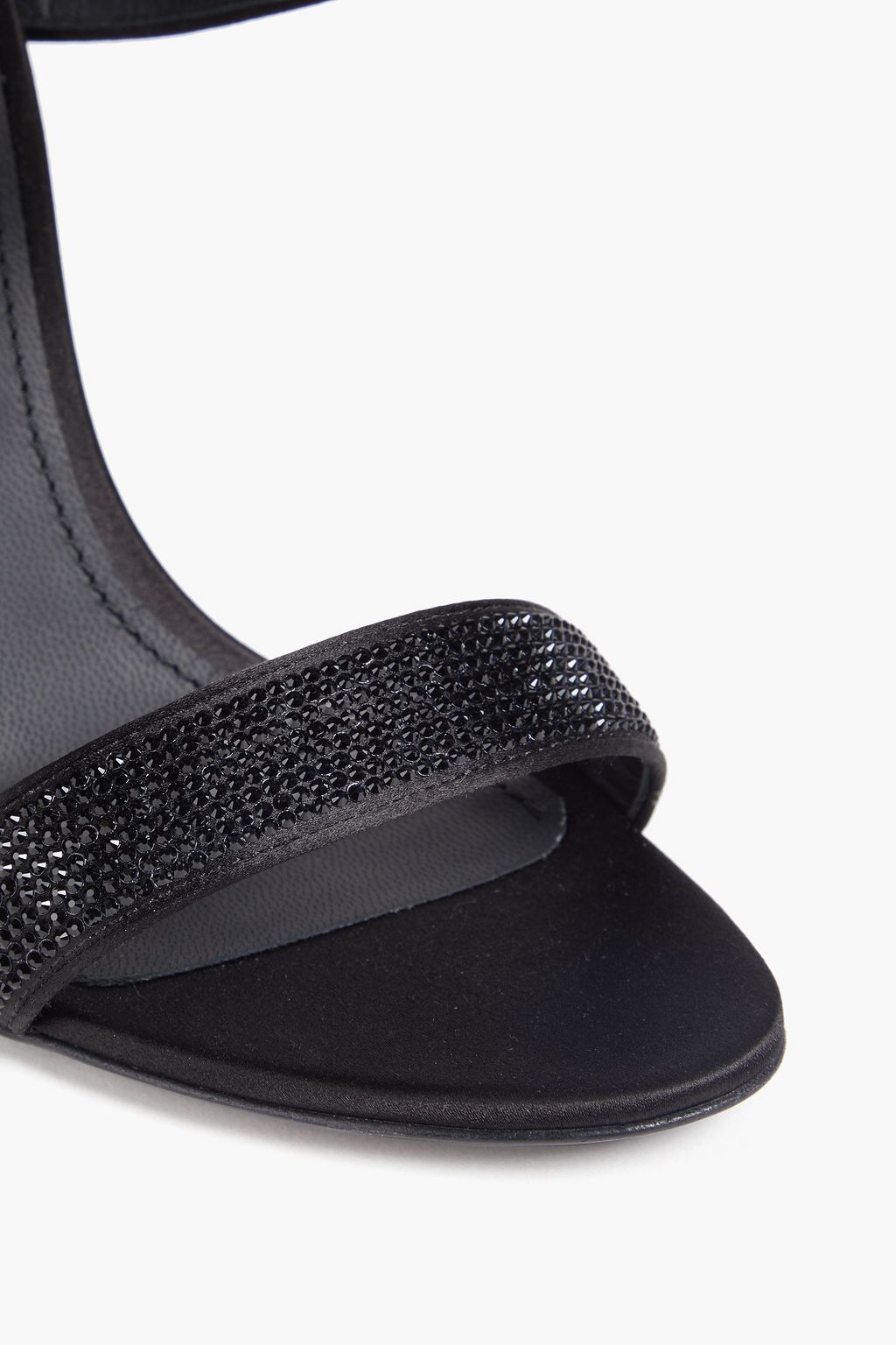 DOLCE&GABBANA Crystal-embellished satin sandals