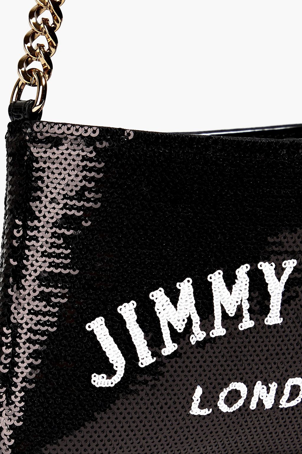 JIMMY CHOO Ziva sequined mesh shoulder bag THE