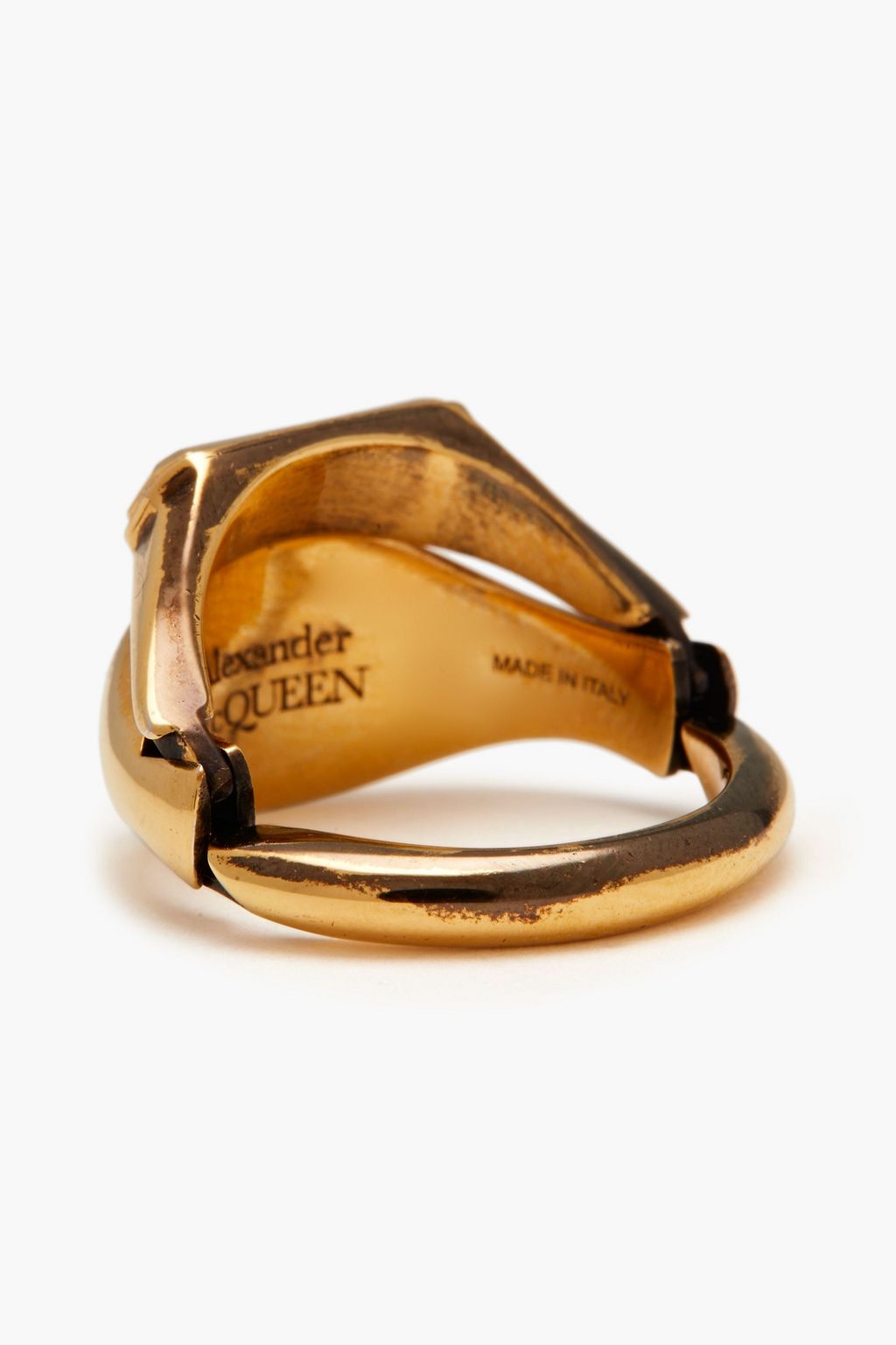 MCQUEEN リング ゴールドトーン
