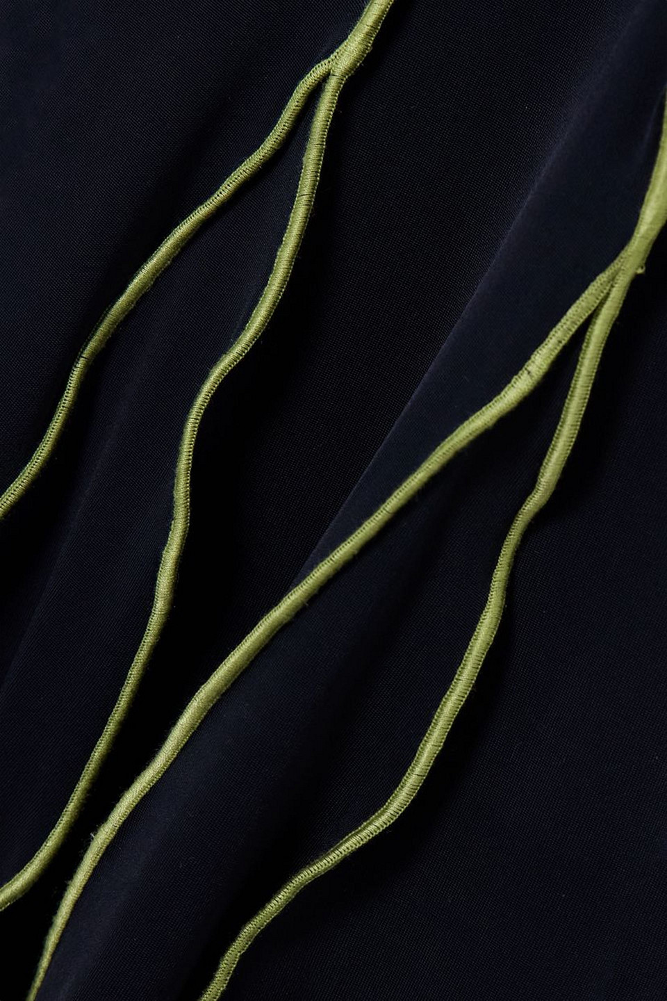 SIEDRES LUSE EMBROIDERED STRETCH-JERSEY FLARED PANTS