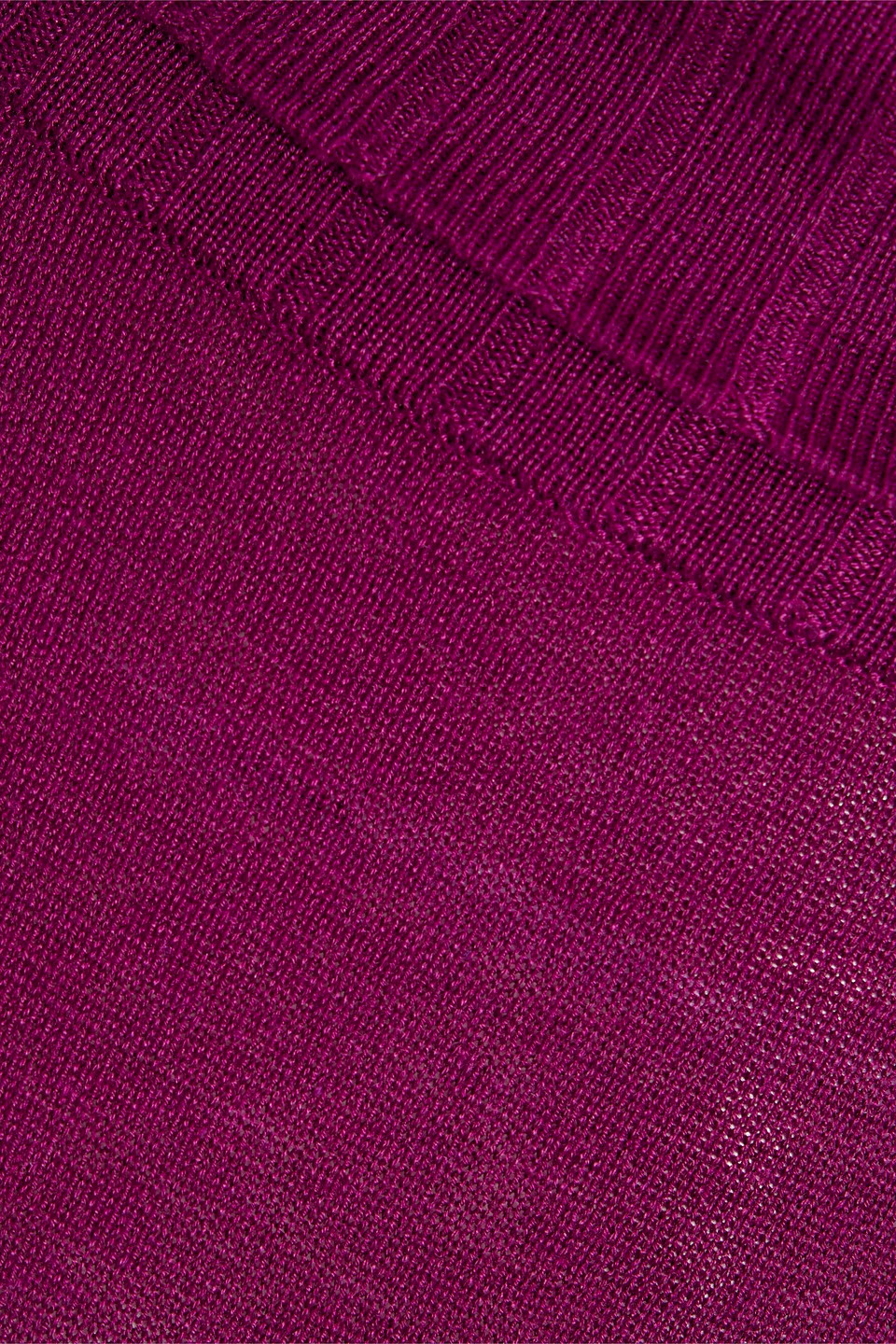 Shop Naadam Off-the-shoulder Knitted Sweater In Magenta