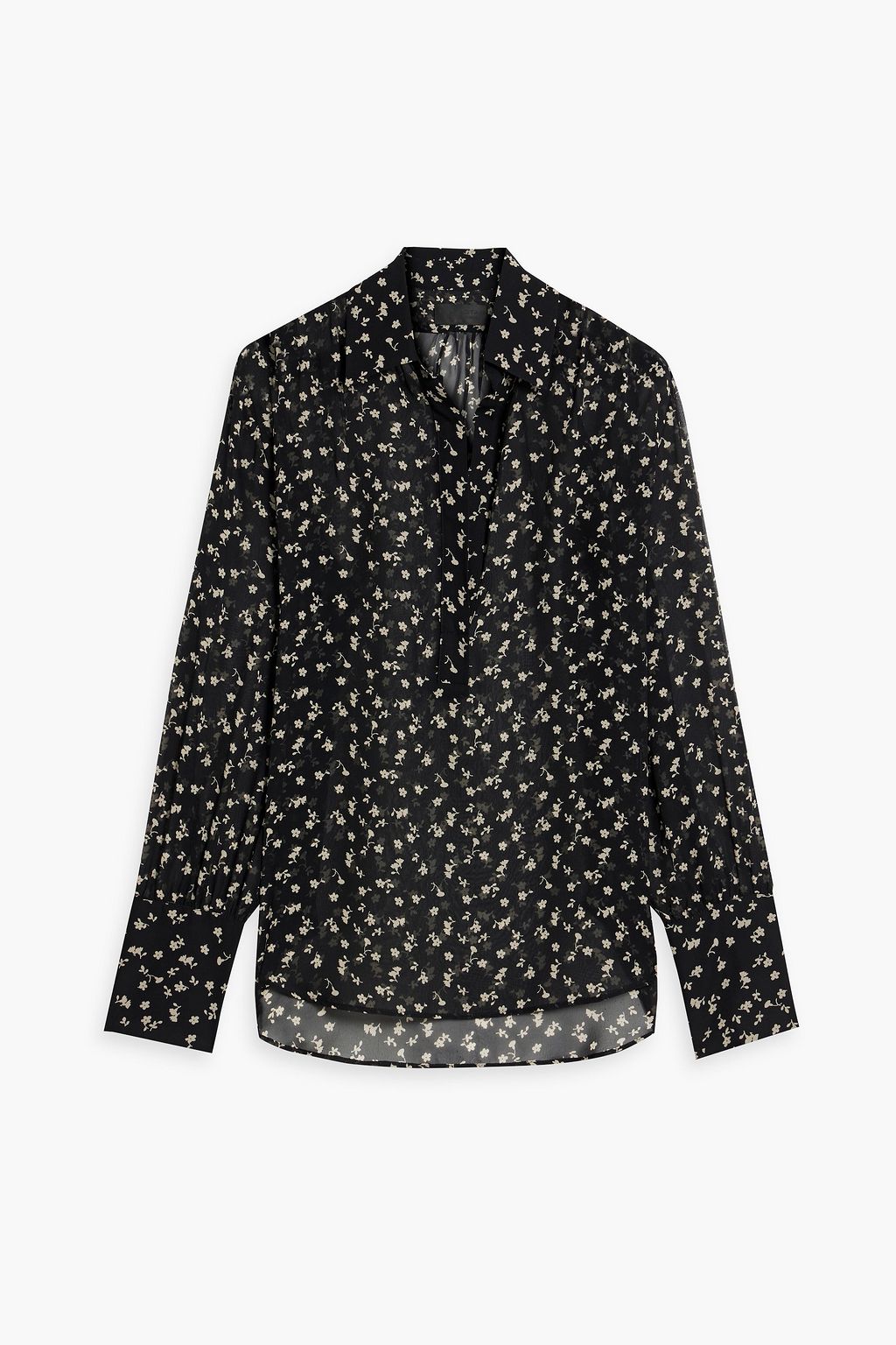 NILI LOTAN Colleen floral-print silk-chiffon blouse | THE OUTNET