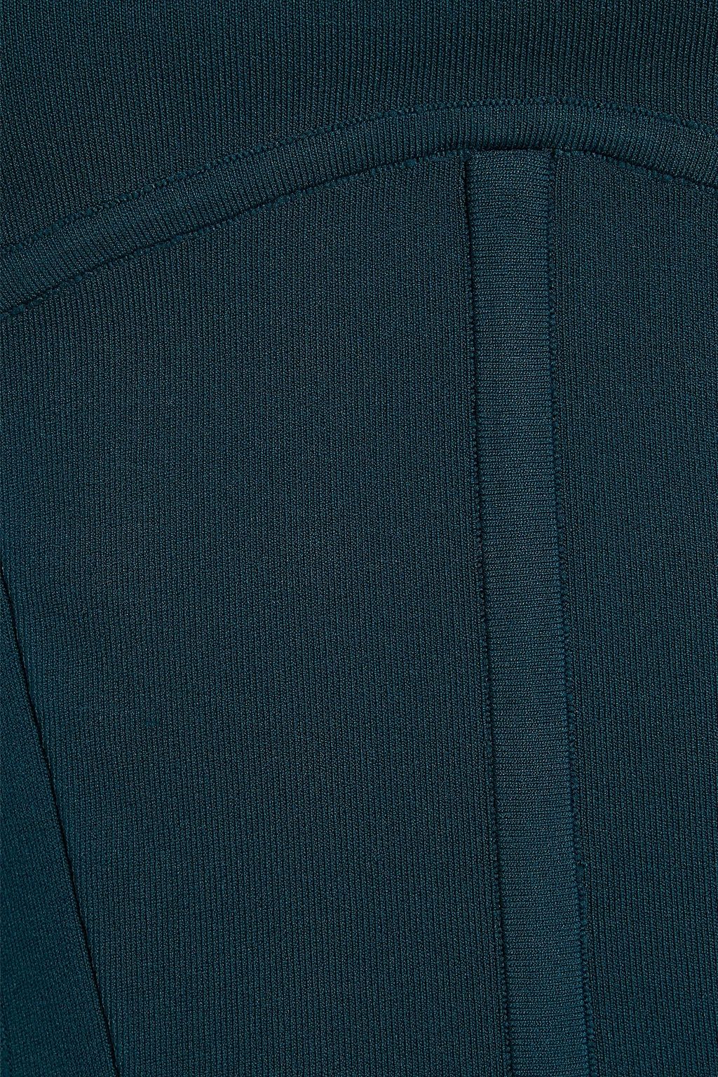 DION LEE Layered ribbed stretch-jersey top