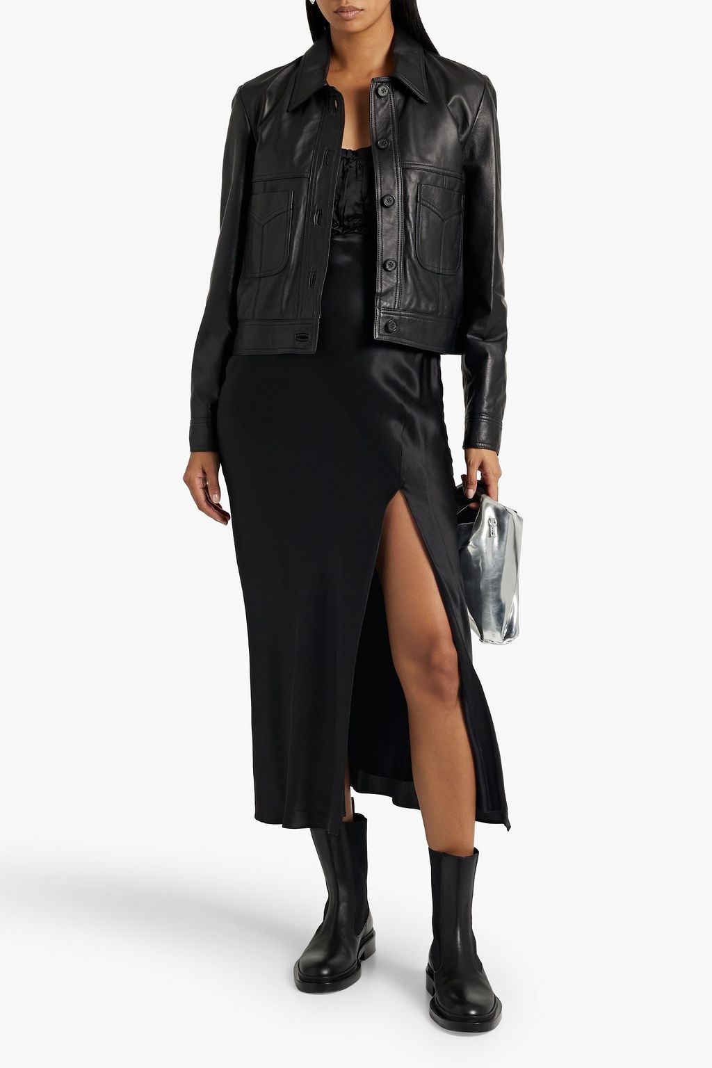 NILI LOTAN Clarisse leather jacket