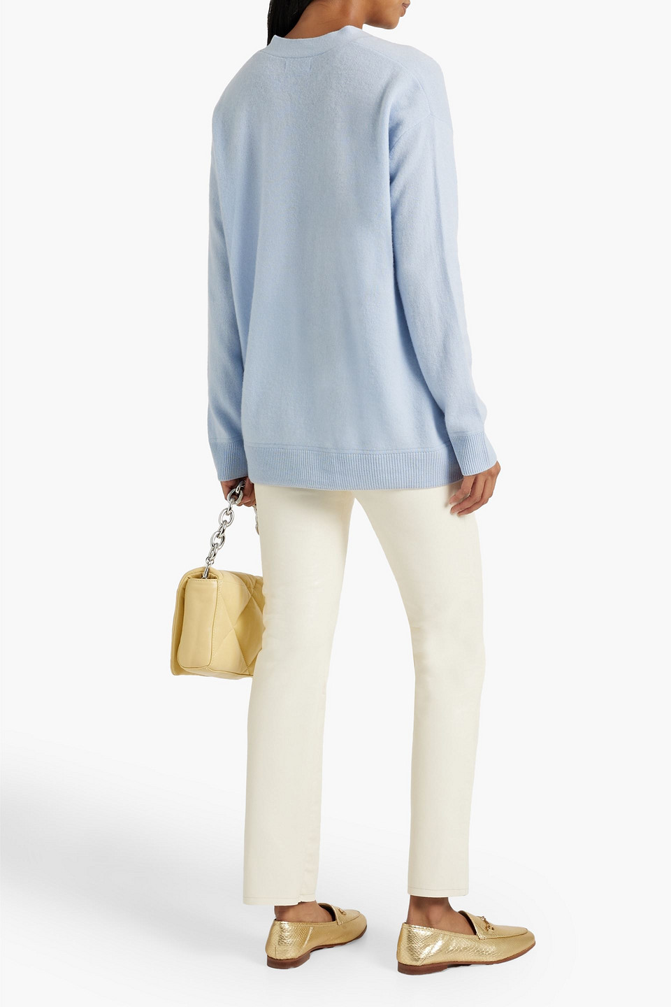 Naadam Cashmere Cardigan In Light Blue