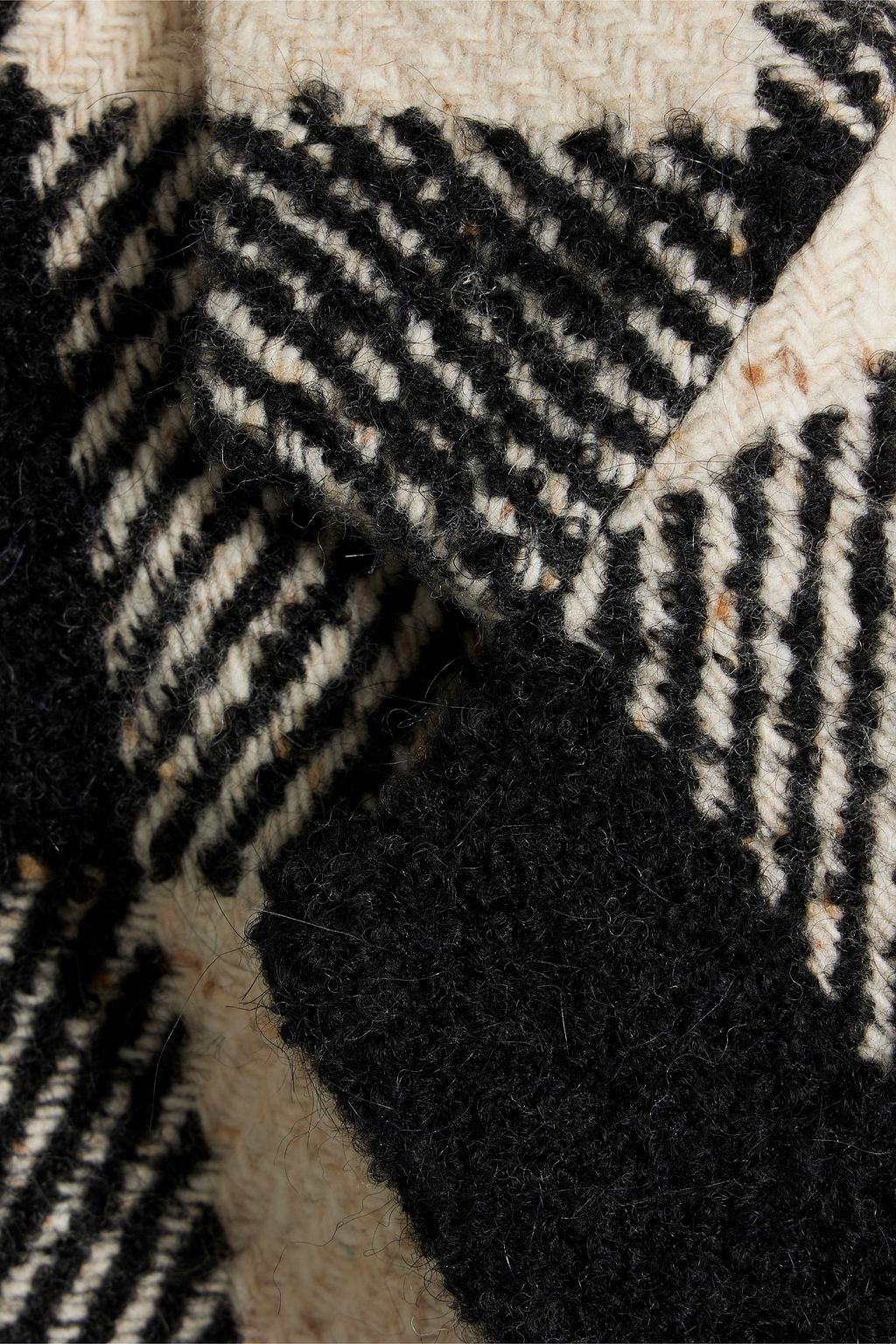 NILI LOTAN Dylan double-breasted checked bouclé-tweed coat