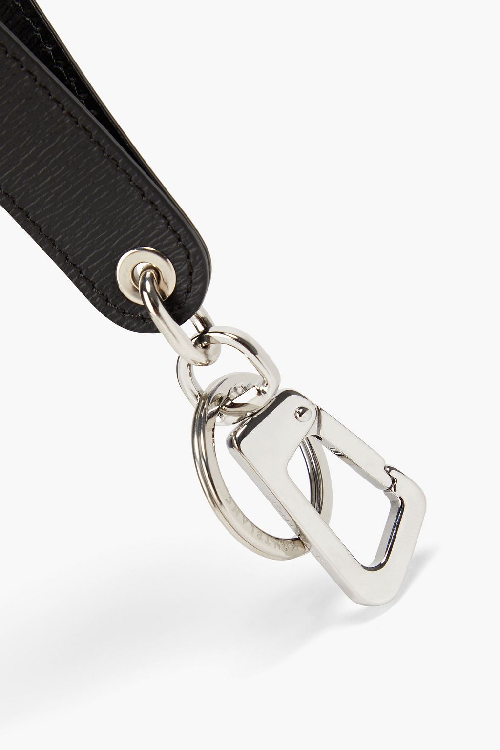 MONTBLANC Texutred-leather keychain