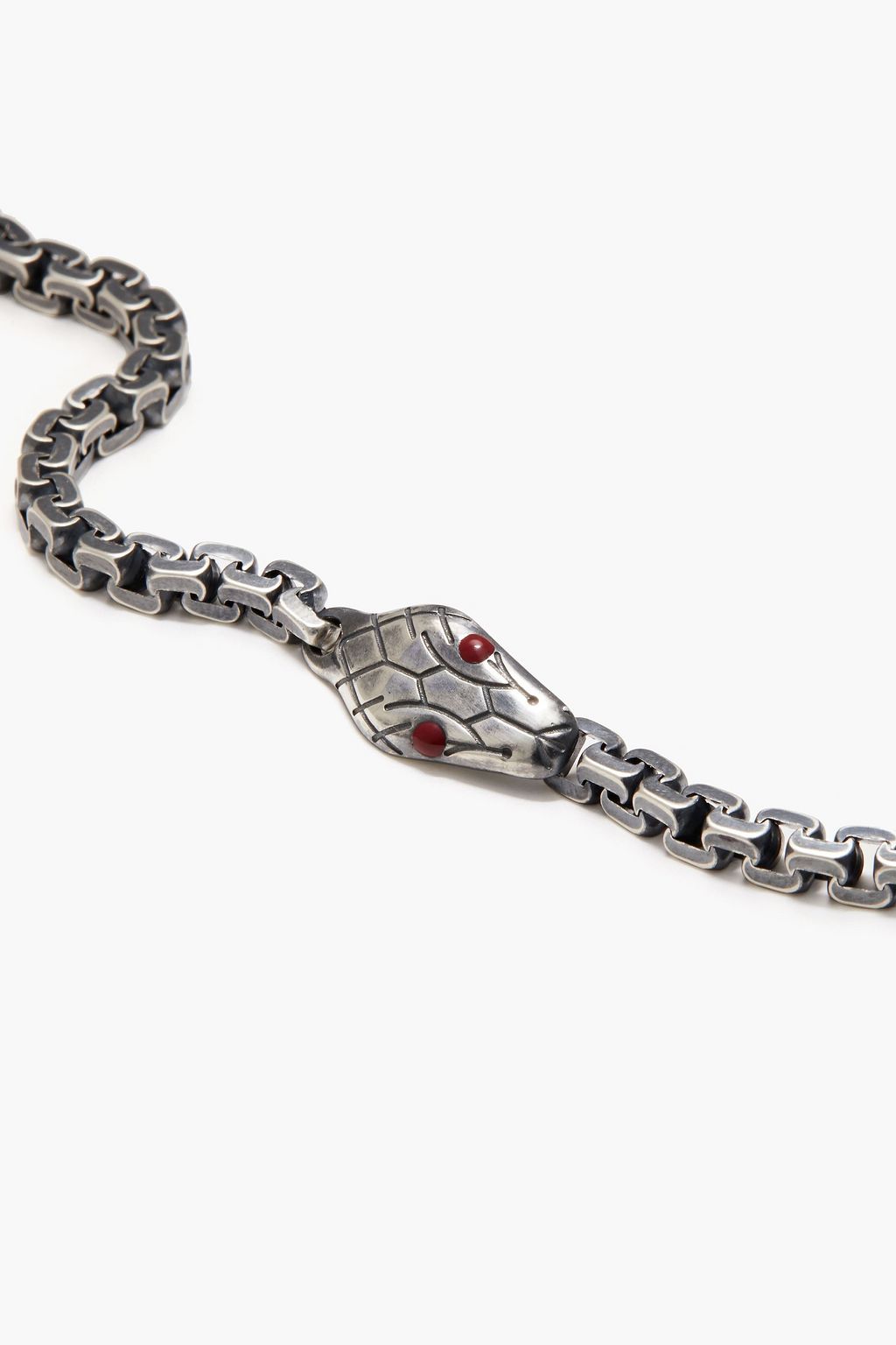 MONTBLANC Gunmetal-tone onyx bracelet