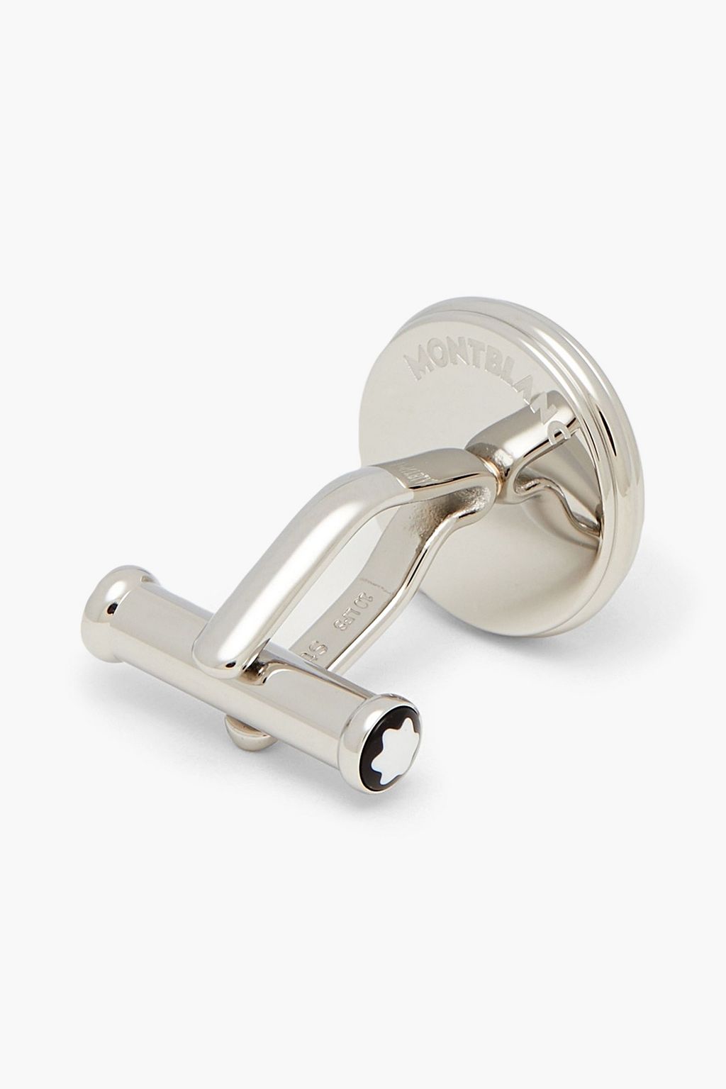 MONTBLANC Stainless steel onyx cufflinks