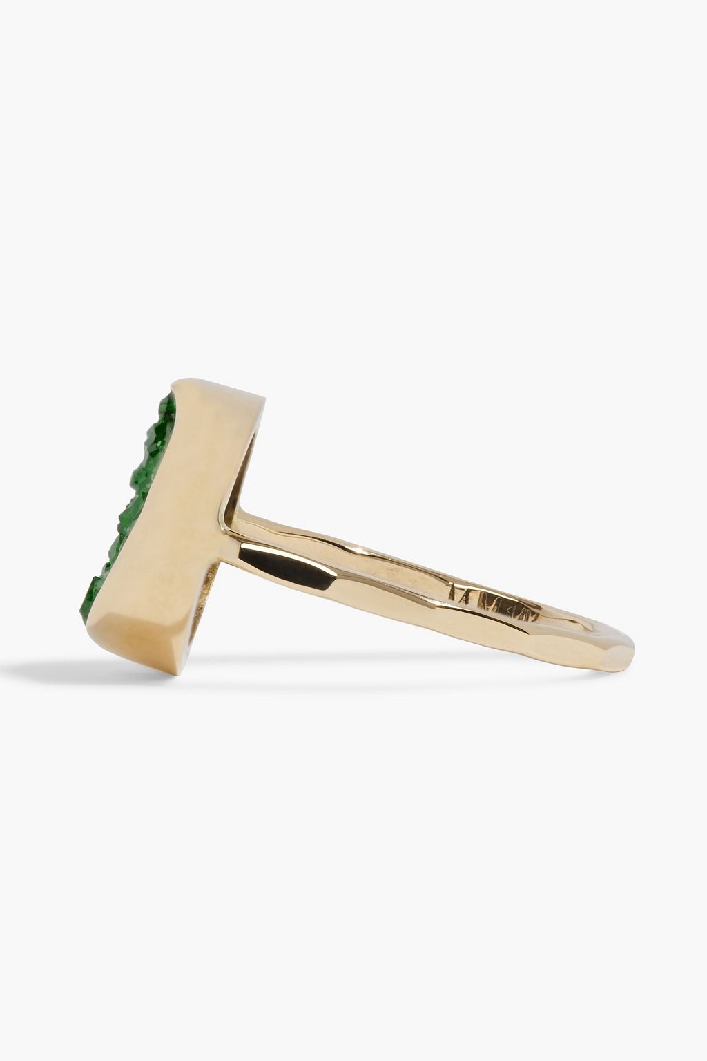 MELISSA JOY MANNING 14-karat gold uvarovite ring