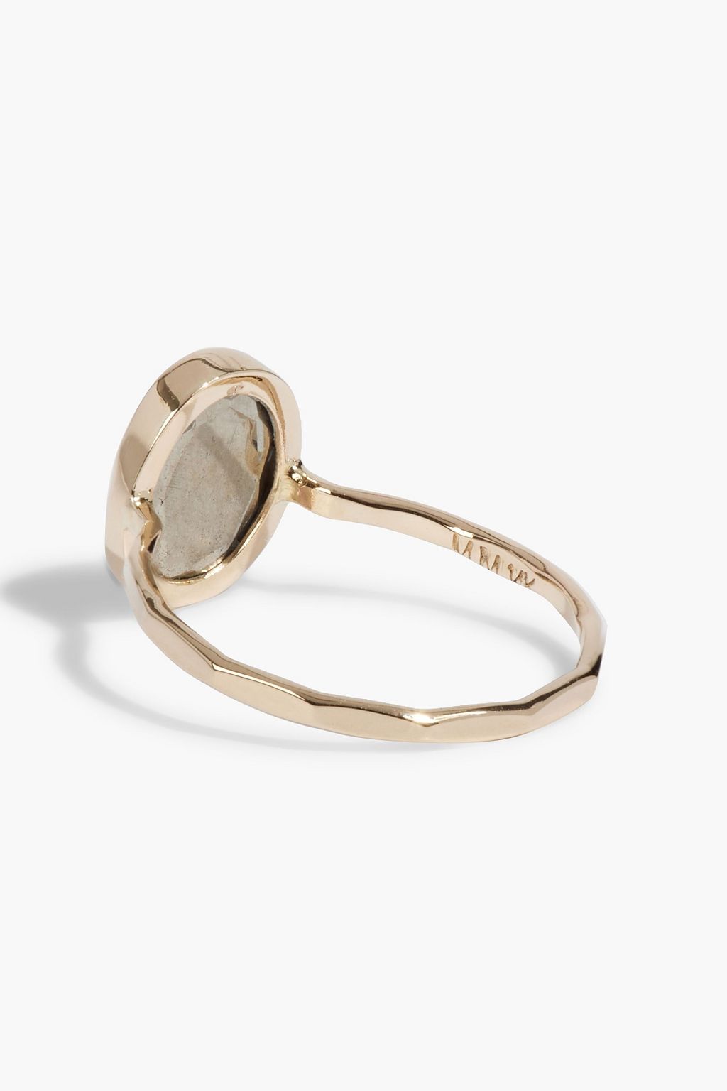 MELISSA JOY MANNING 14-karat gold pyrite ring