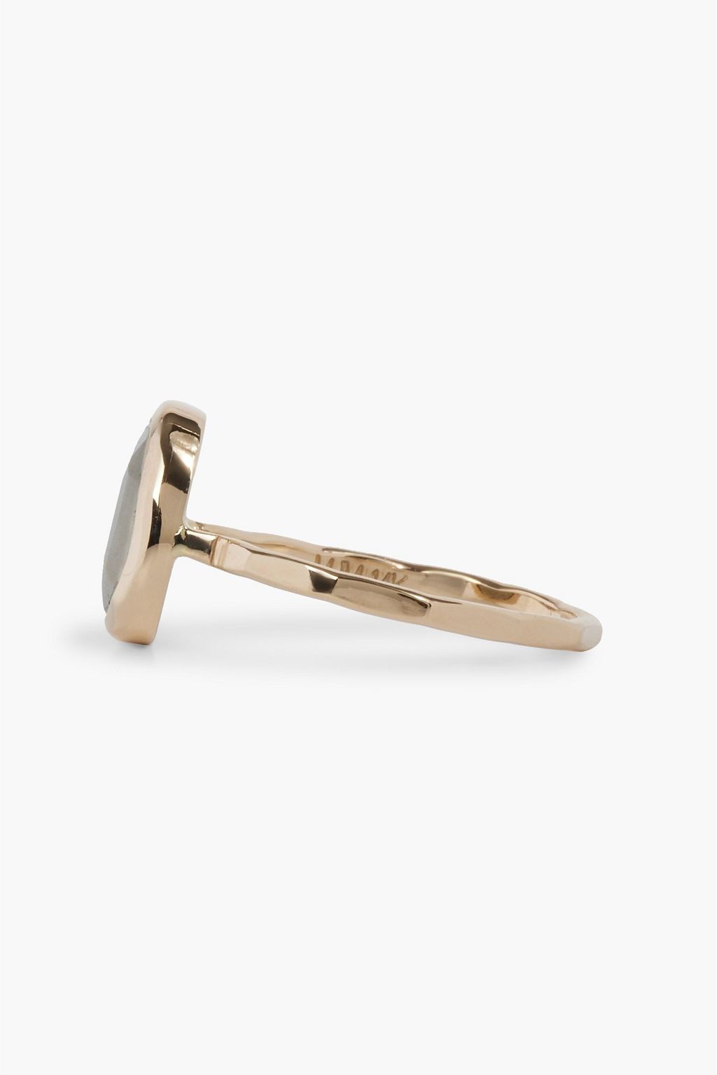 MELISSA JOY MANNING 14-karat gold pyrite ring