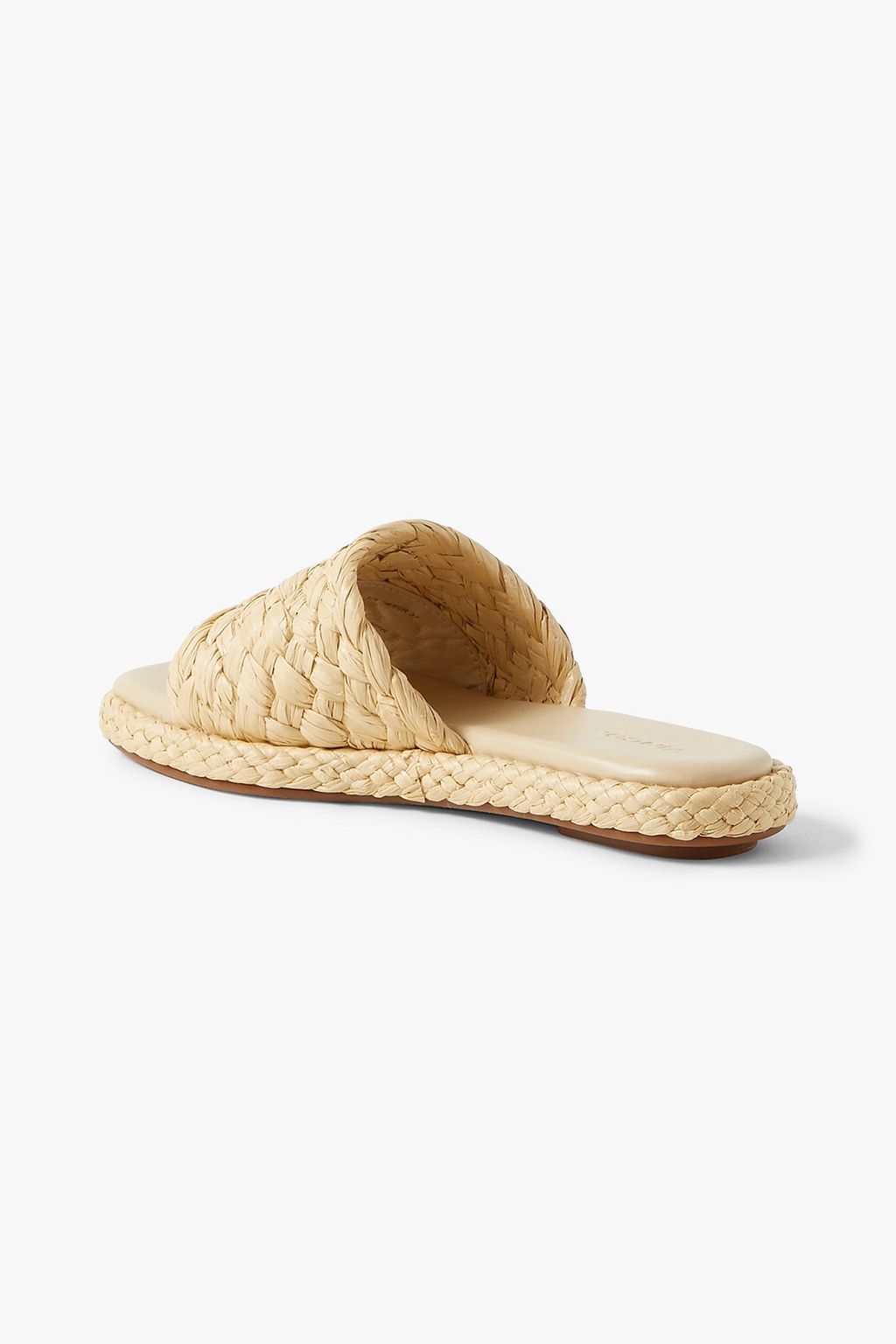 VINCE. Rumi woven faux raffia slides