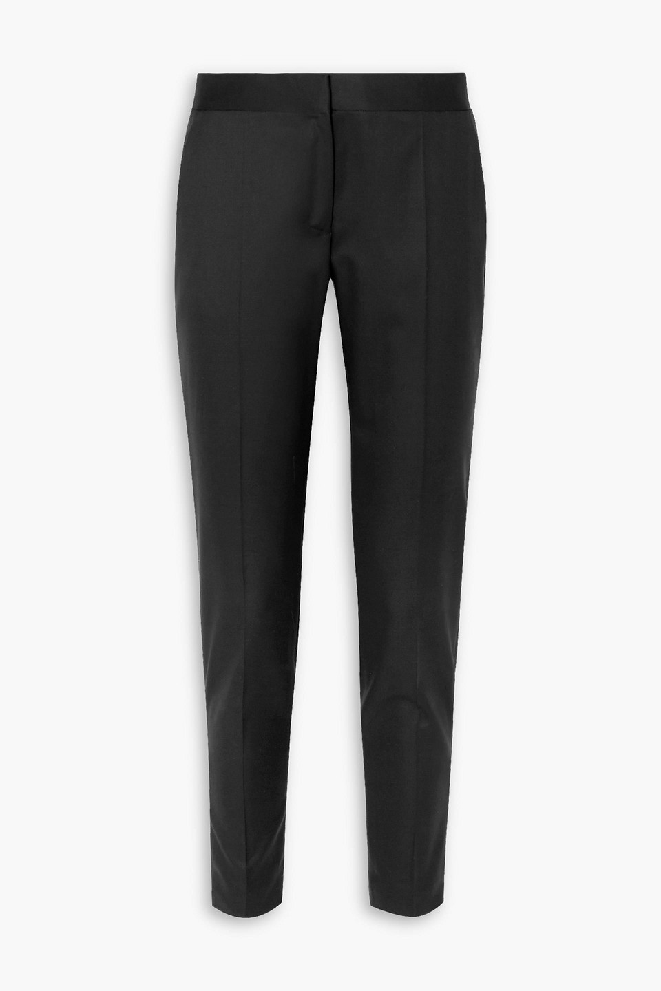 Stella Mccartney Vivian Wool-twill Tapered Pants In Black