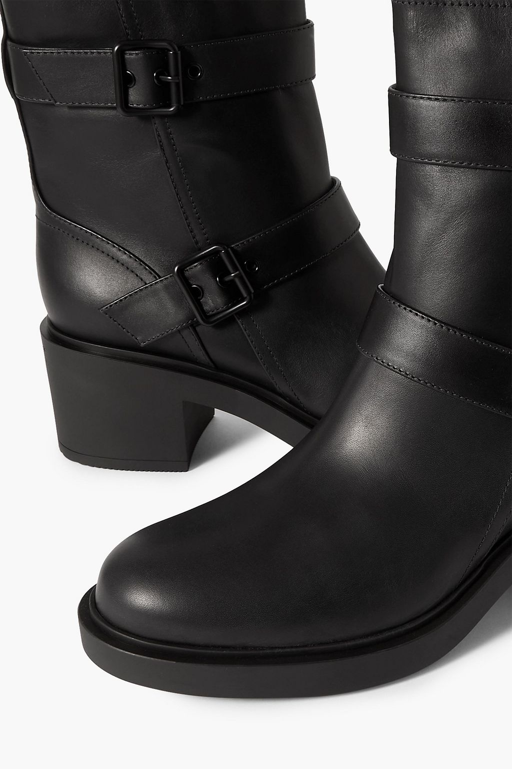 GIANVITO ROSSI Ryder buckled leather ankle boots
