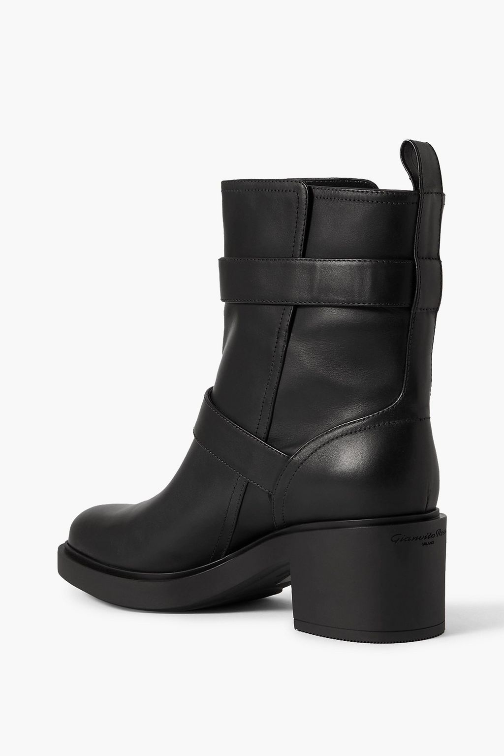 GIANVITO ROSSI Ryder buckled leather ankle boots