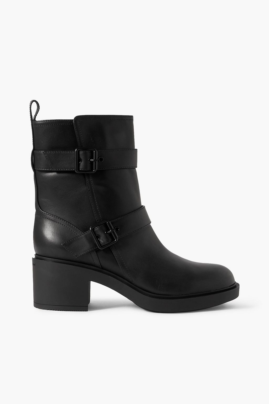 GIANVITO ROSSI Ryder buckled leather ankle boots THE OUTNET