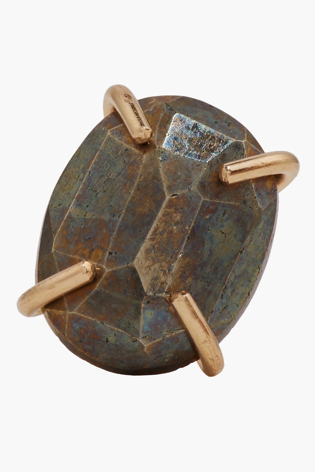 MELISSA JOY MANNING 14-karat gold pyrite earrings