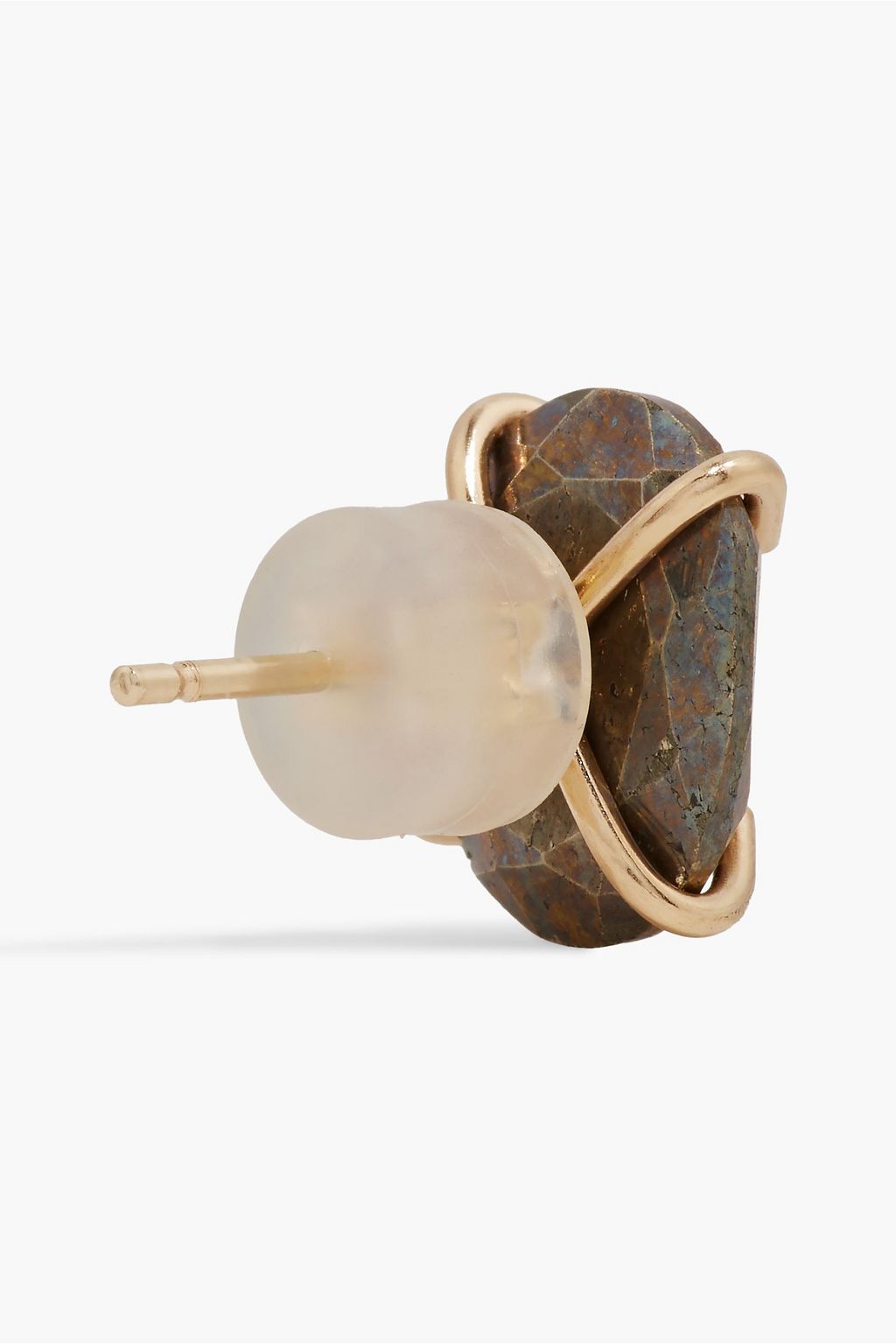 MELISSA JOY MANNING 14-karat gold pyrite earrings