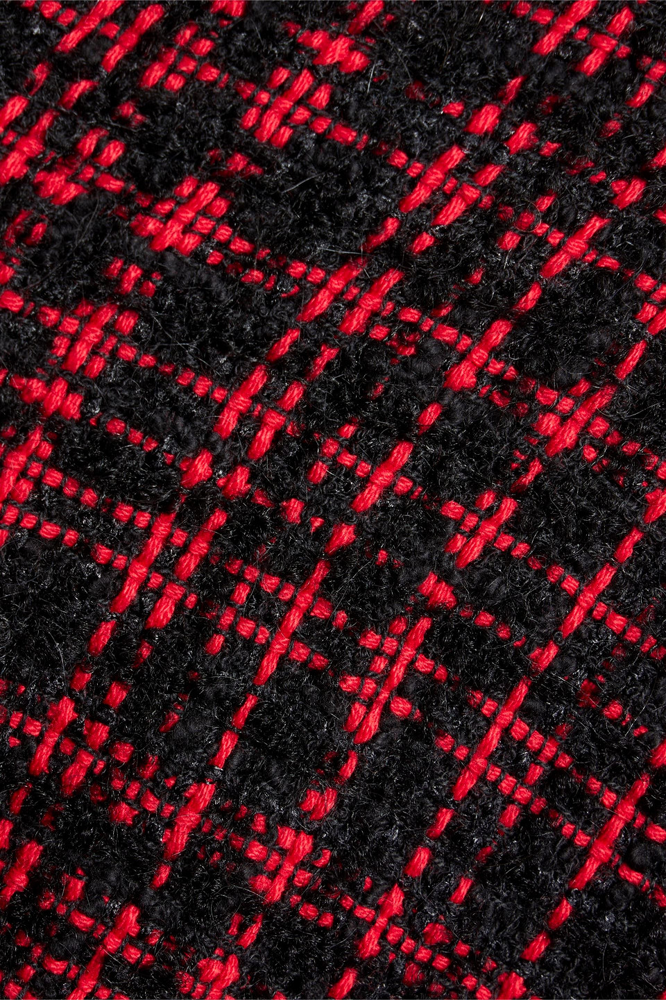 Dolce & Gabbana Cropped Single-breasted Tweed Jacket In Red