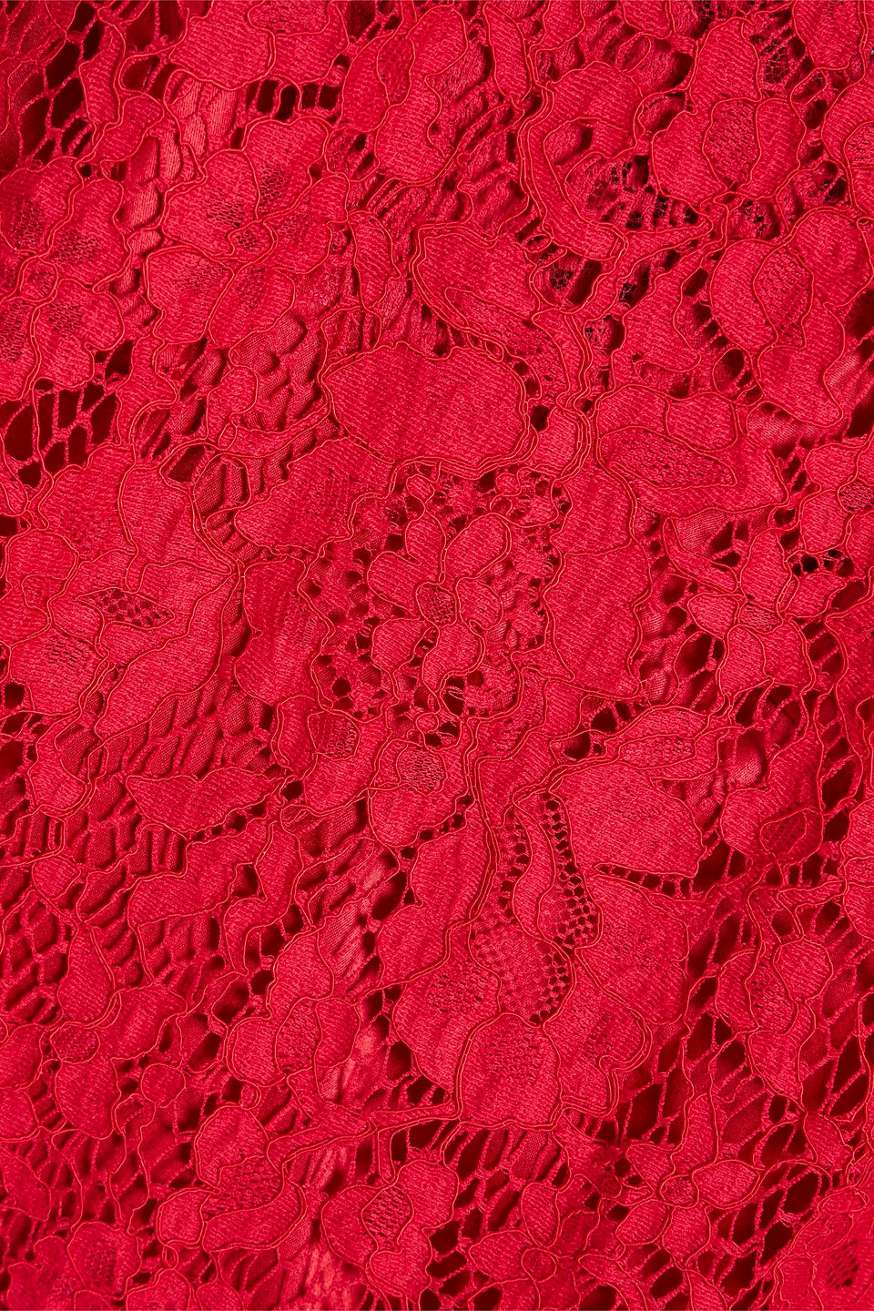 Dolce & Gabbana Corded Lace Top In Crimson