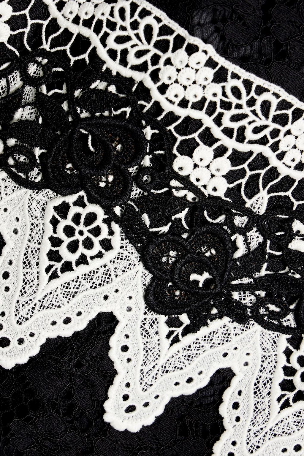 DOLCE&GABBANA Cotton-blend lace skirt
