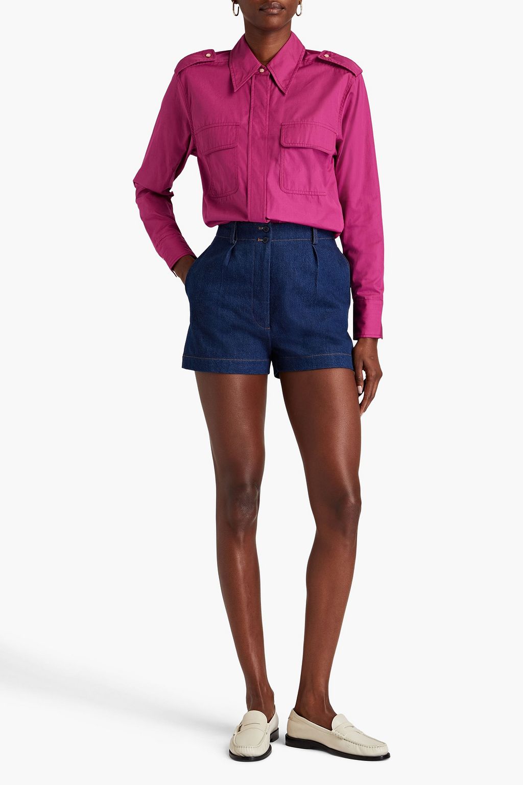 WALES BONNER Youth cotton-poplin shirt