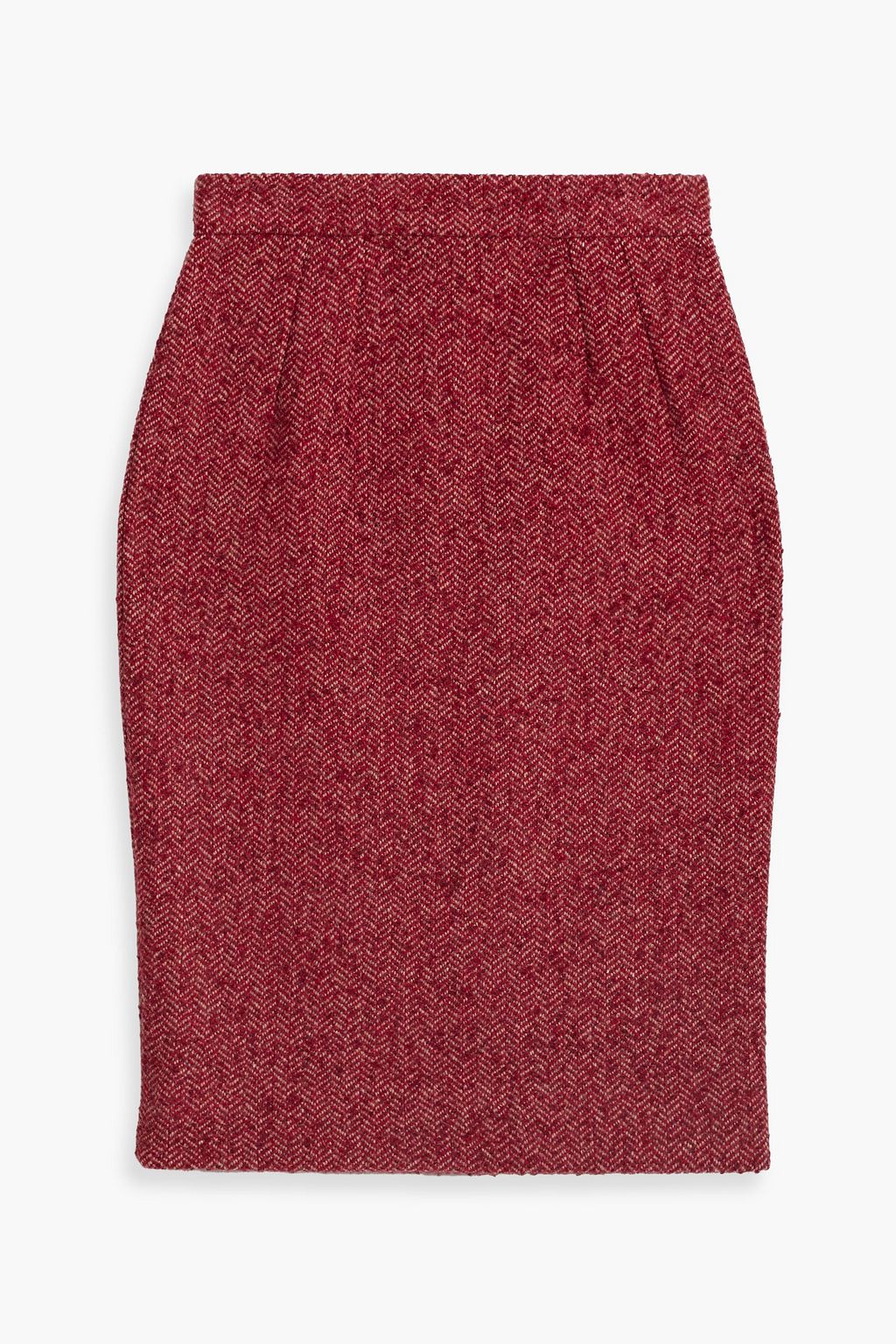 DOLCE & GABBANA Herringbone wool-blend tweed pencil skirt | THE OUTNET