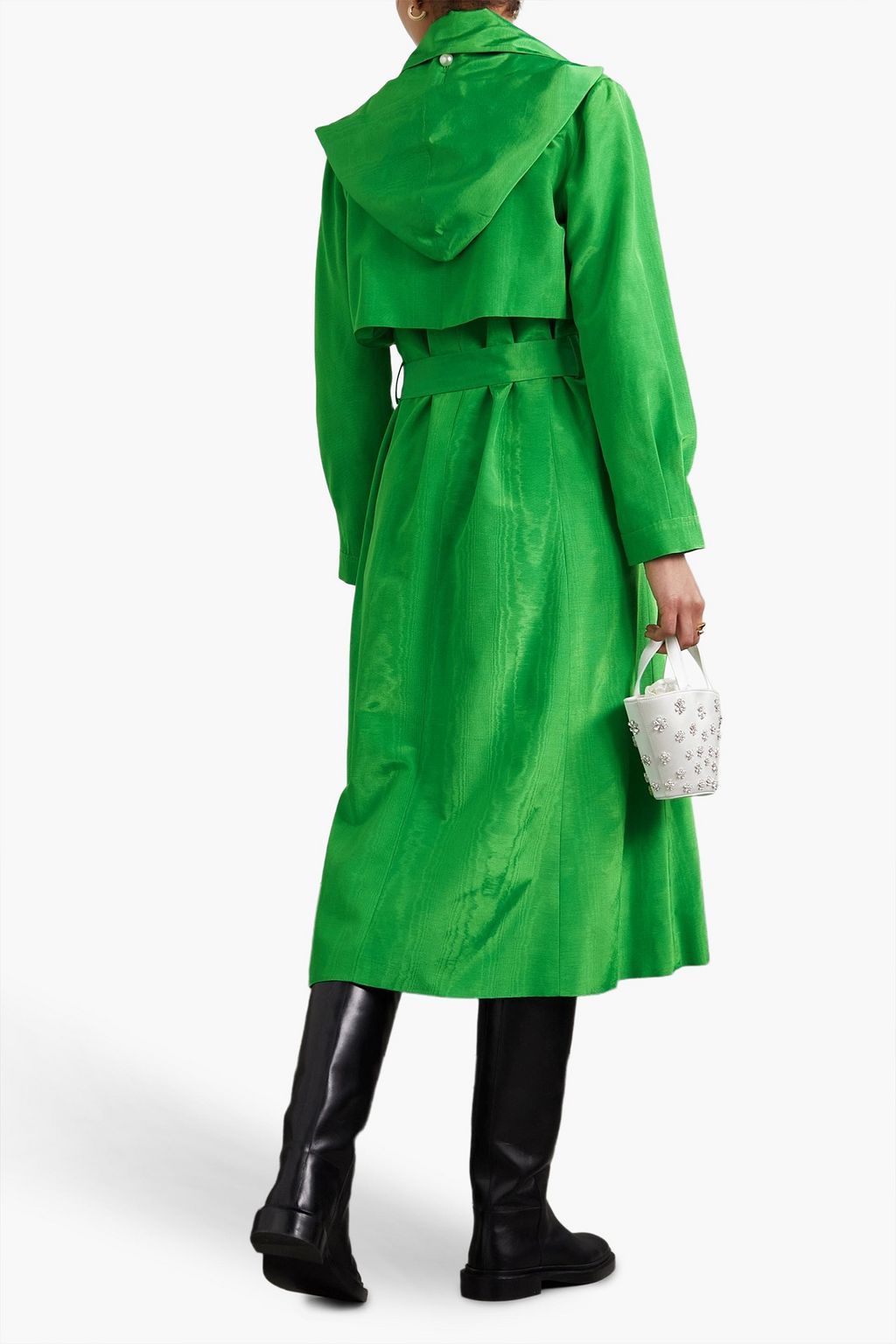 BATSHEVA Zoya belted moire coat