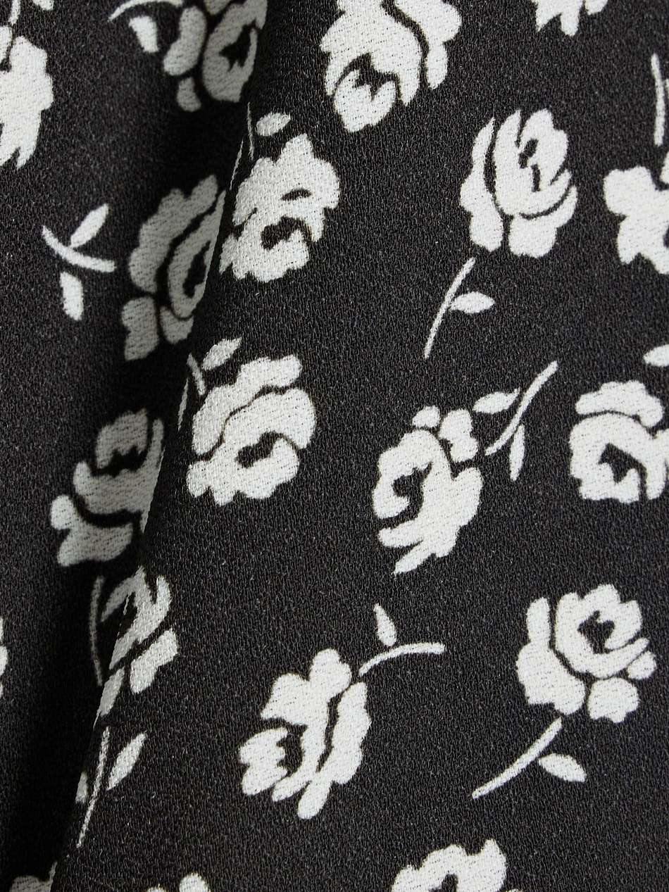 floral-print crepe dress