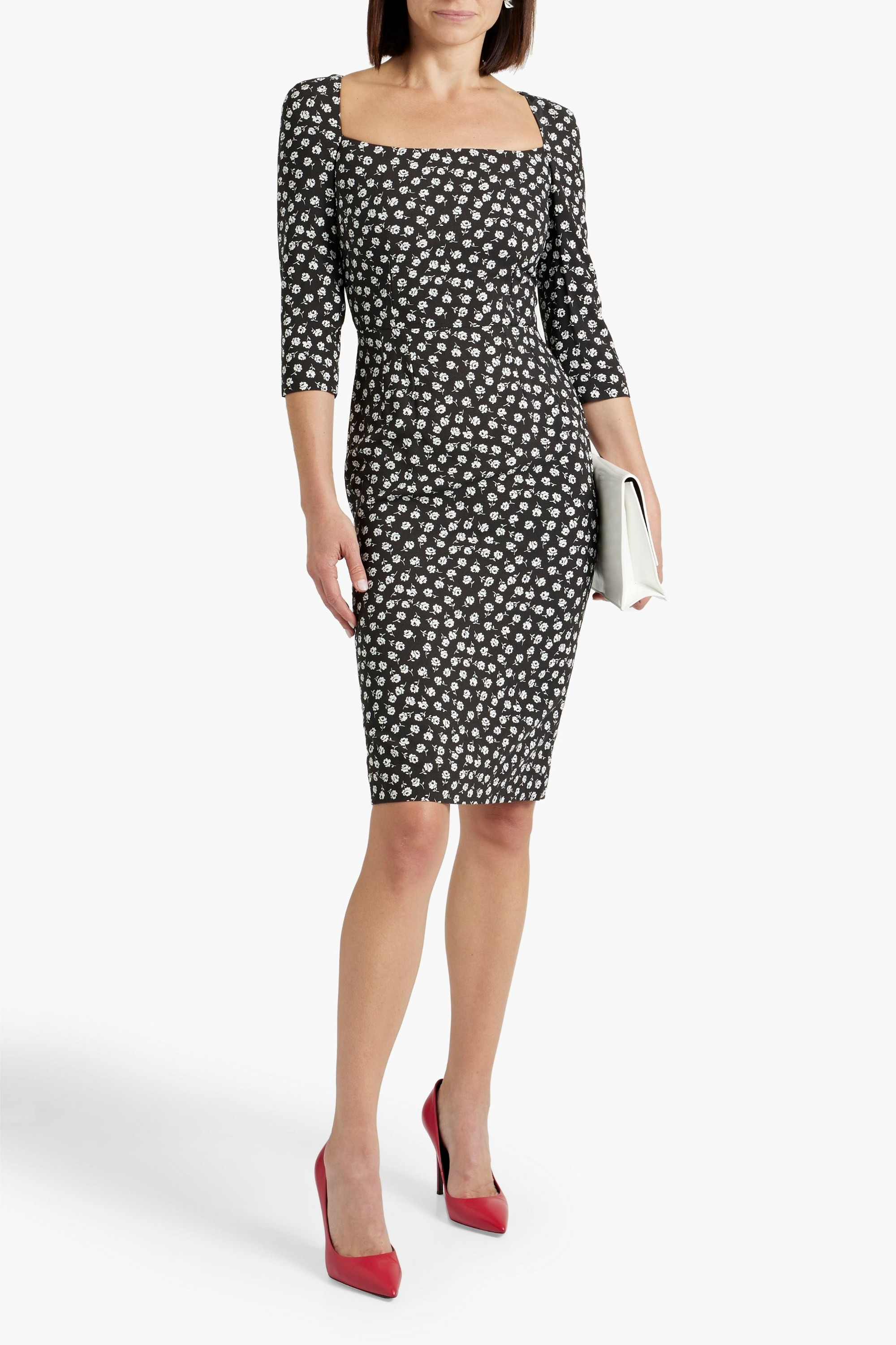 Dolce&Gabbana Floral-print crepe dress