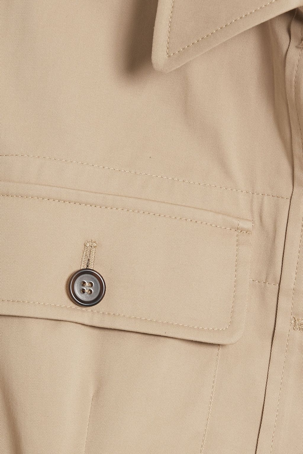 DOLCE&GABBANA Belted cotton-blend gabardine jacket