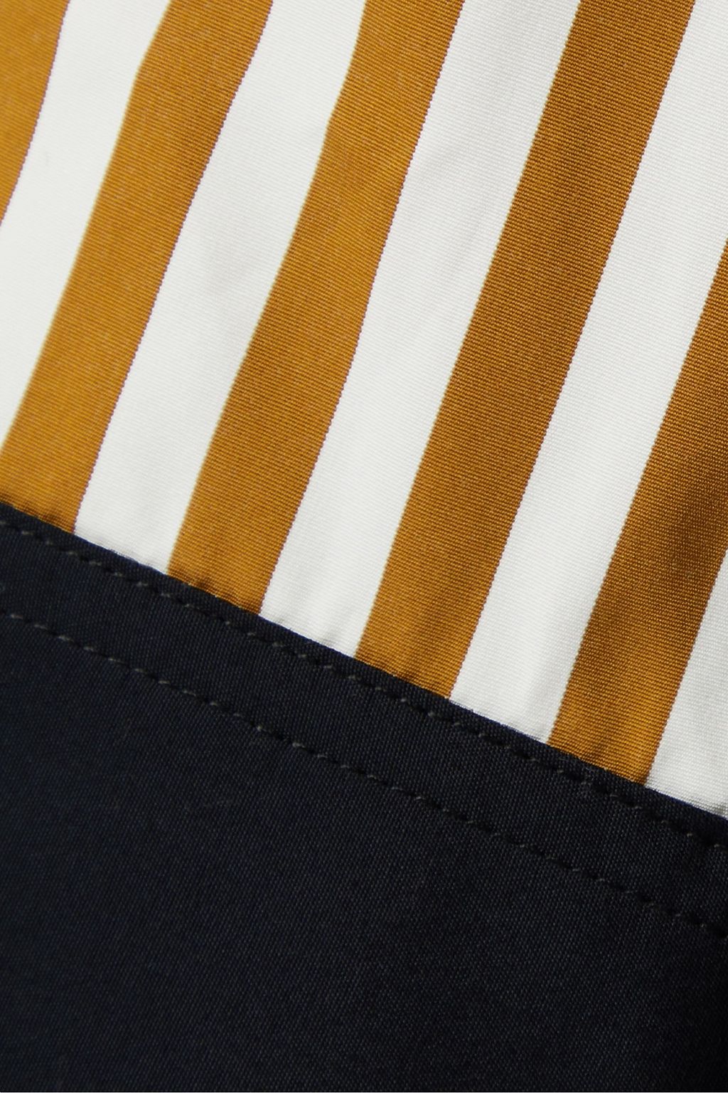 PARTOW Ellis paneled striped cotton-poplin top