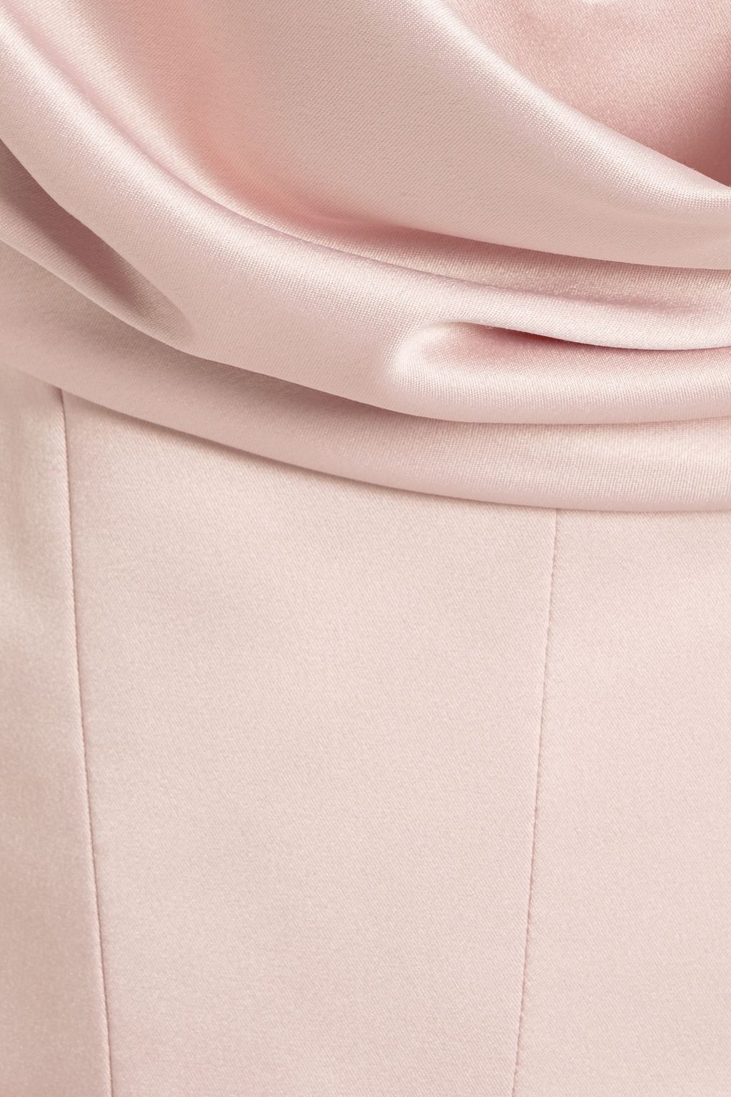RASARIO Draped satin-crepe midi dress