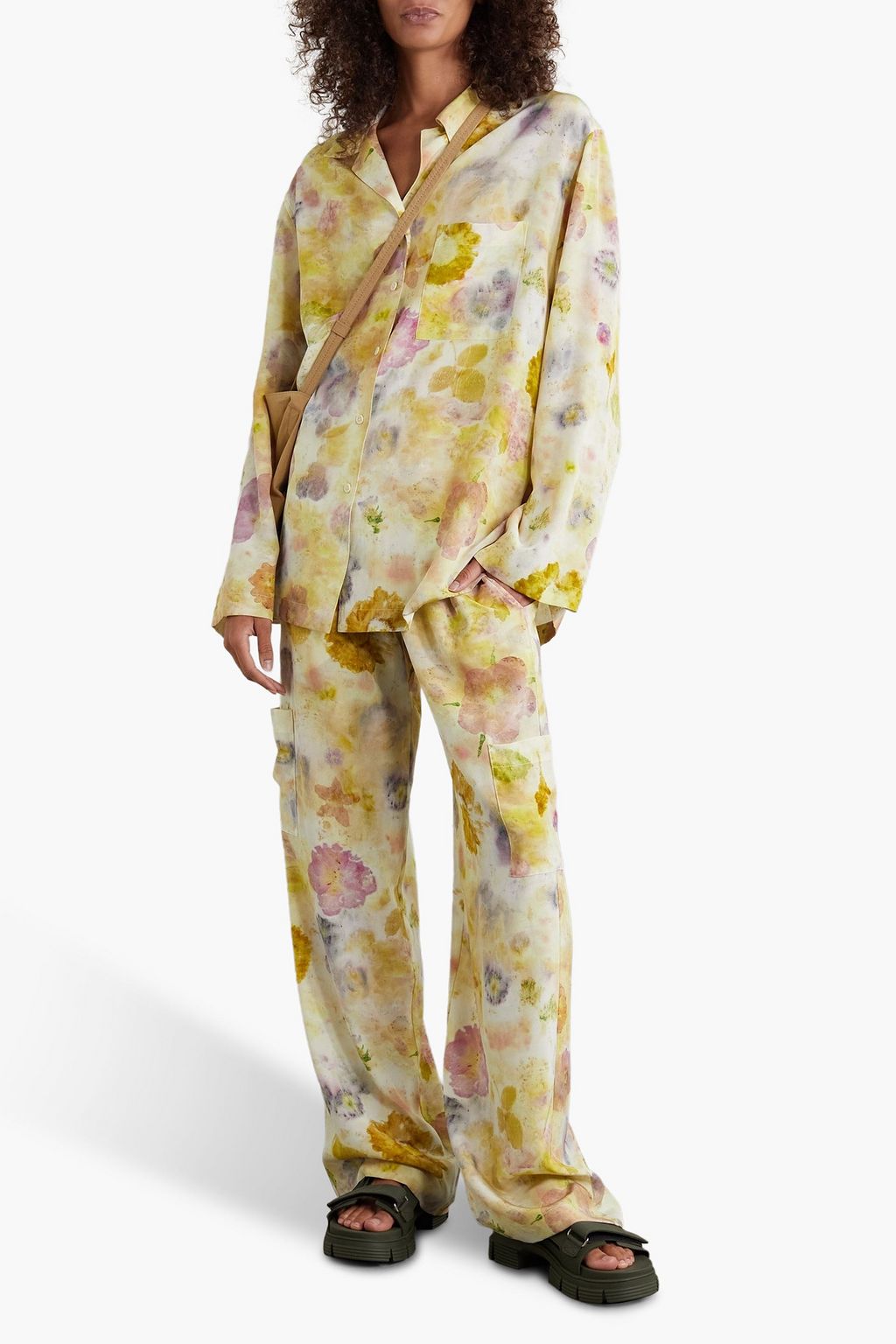 MCQ ALEXANDER MCQUEEN Grow Up floral-print silk crepe de chine shirt